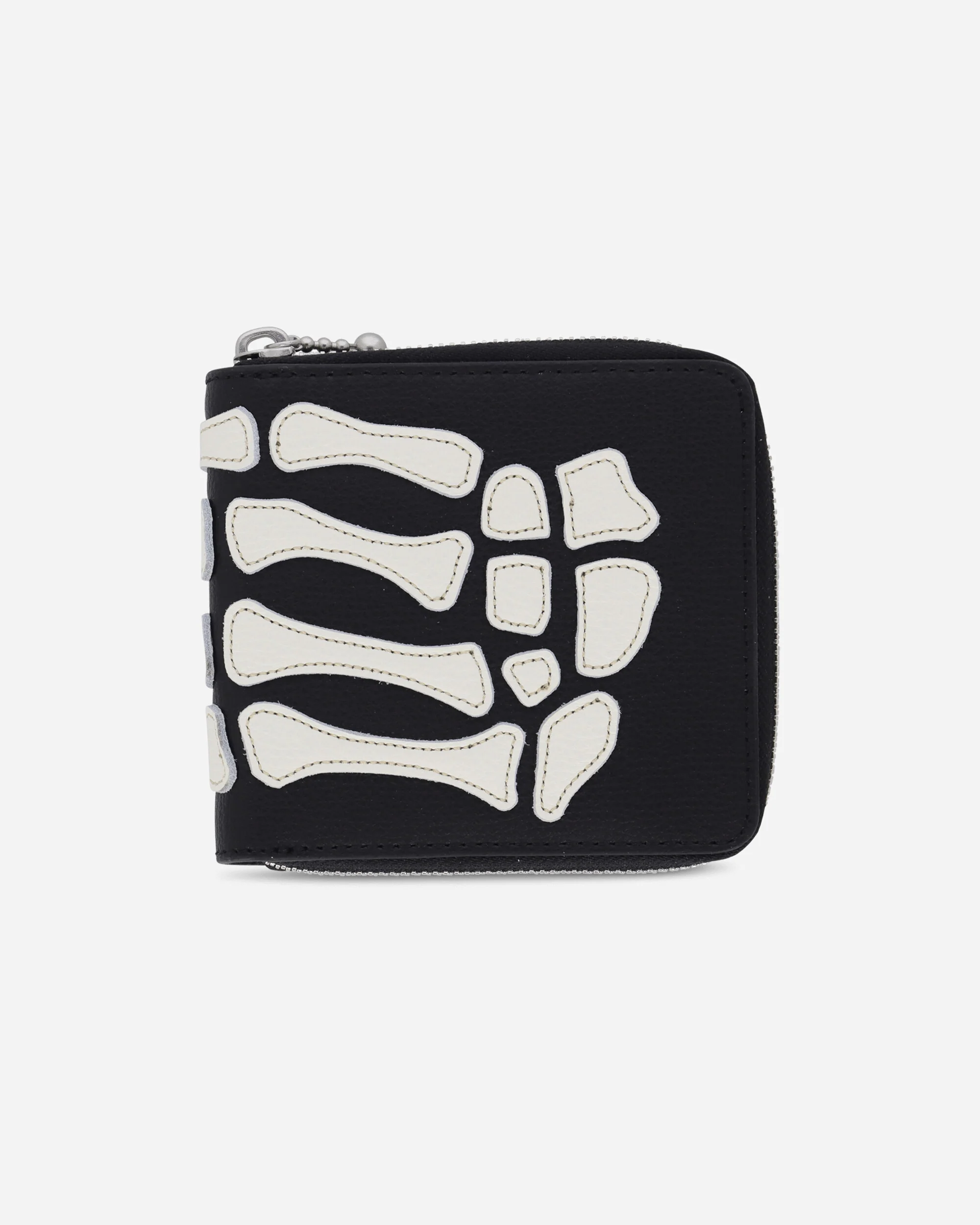 Thumb Up Bone Band Zip Wallet Black - Image 2
