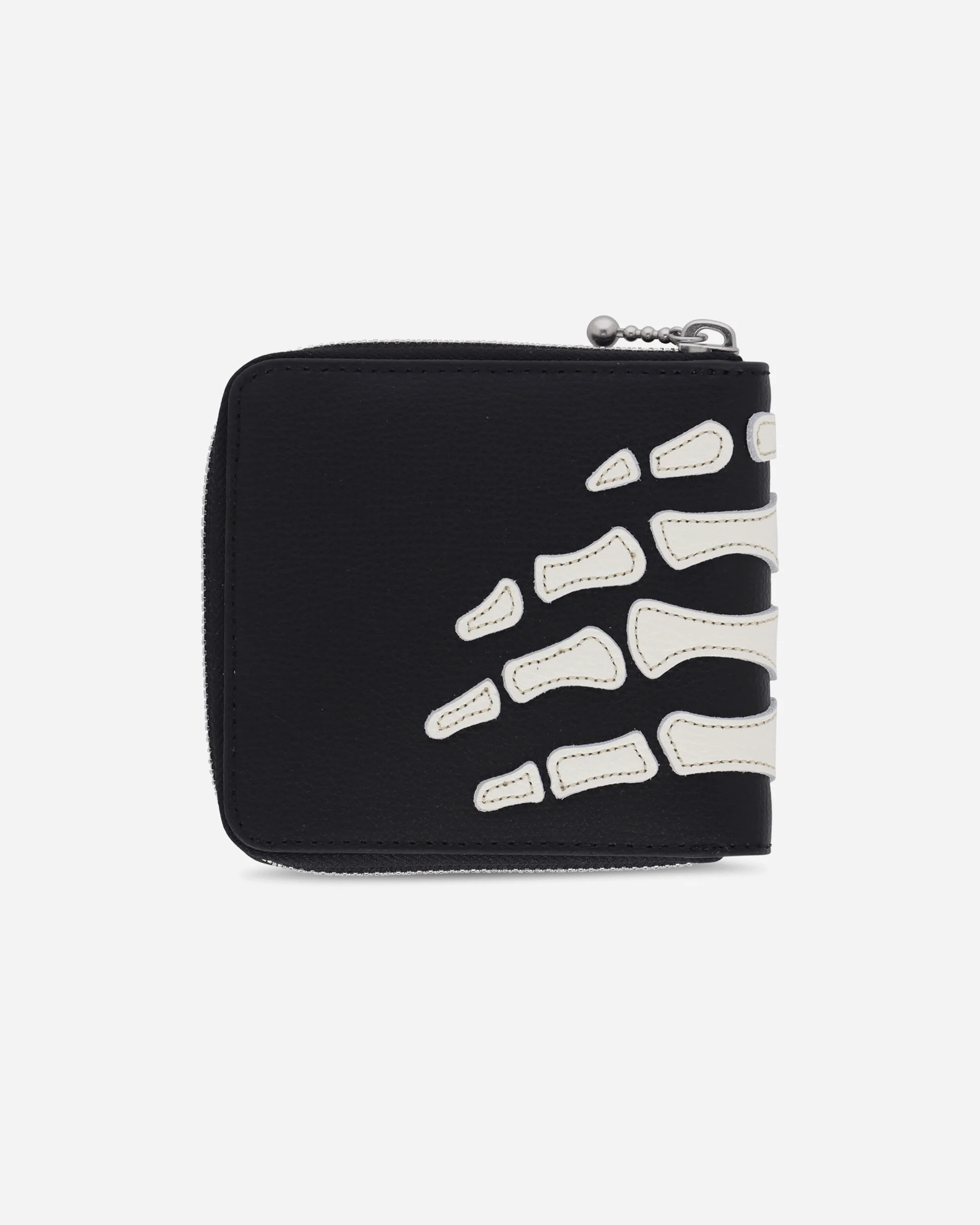 Thumb Up Bone Band Zip Wallet Black - Image 4