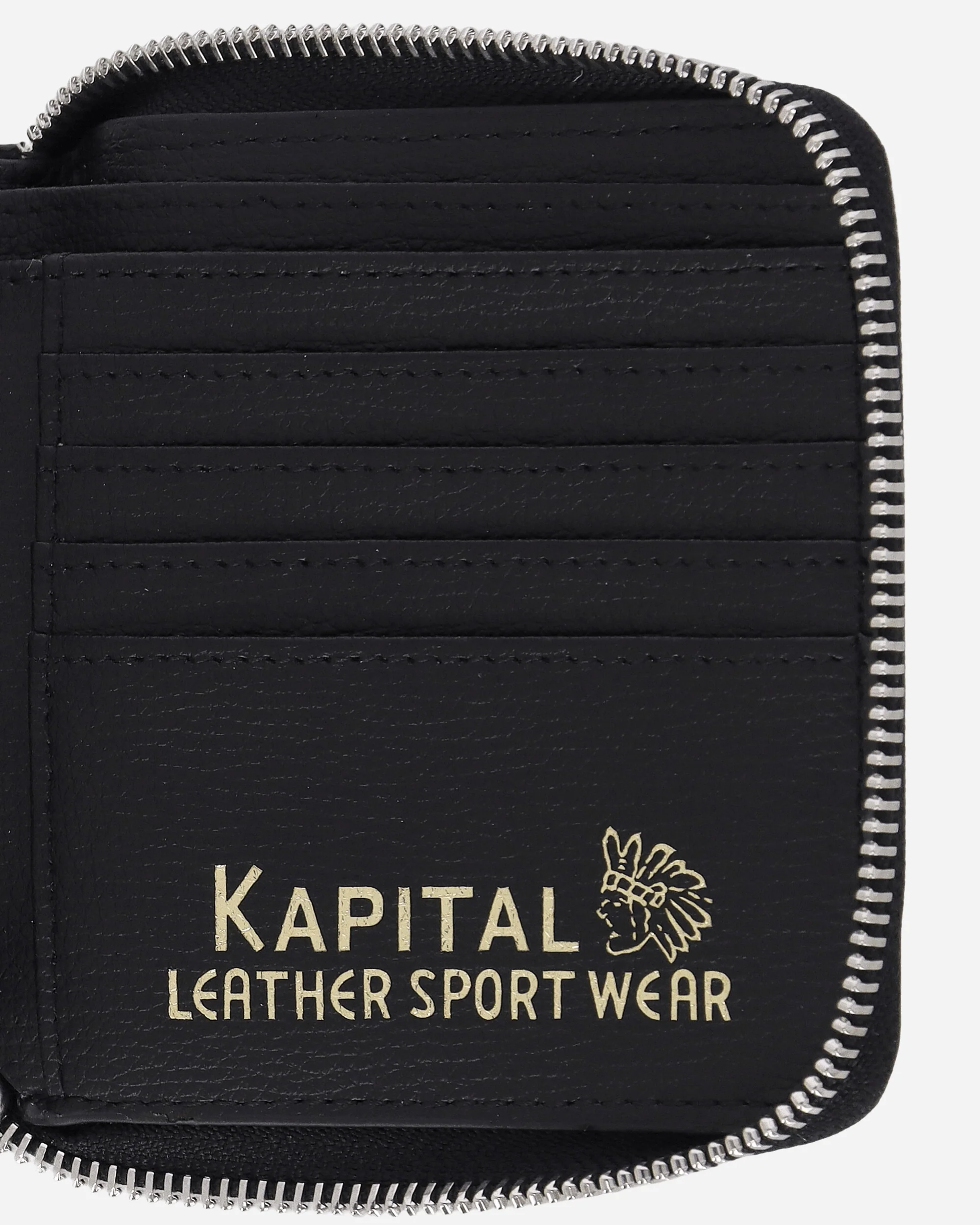 Thumb Up Bone Band Zip Wallet Black - Image 5