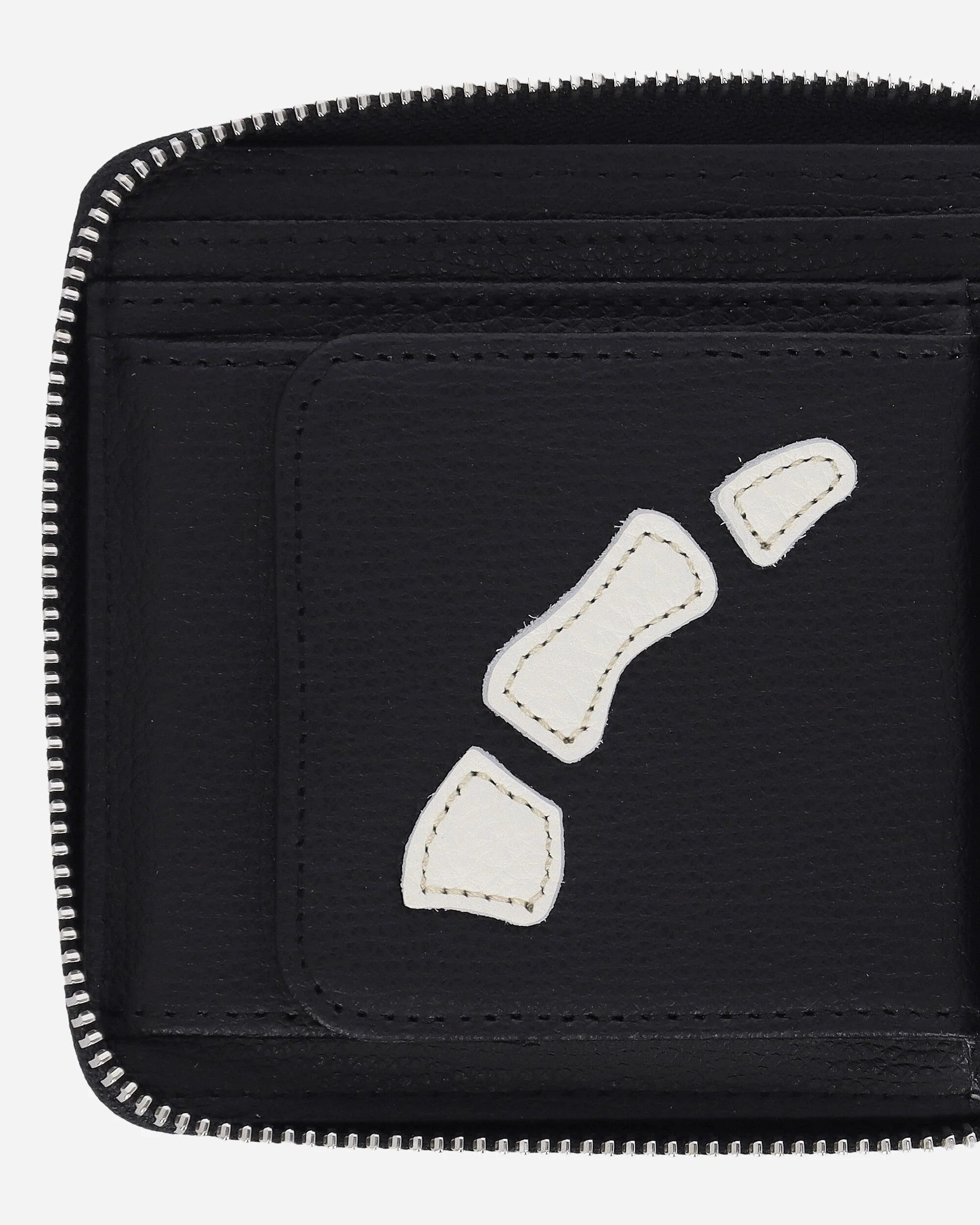 Thumb Up Bone Band Zip Wallet Black - Image 6