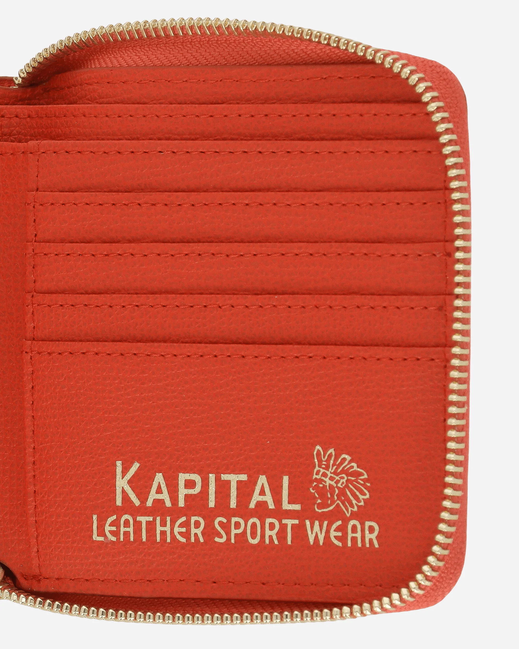 Thumb Up Bone Band Zip Wallet Red - Image 5