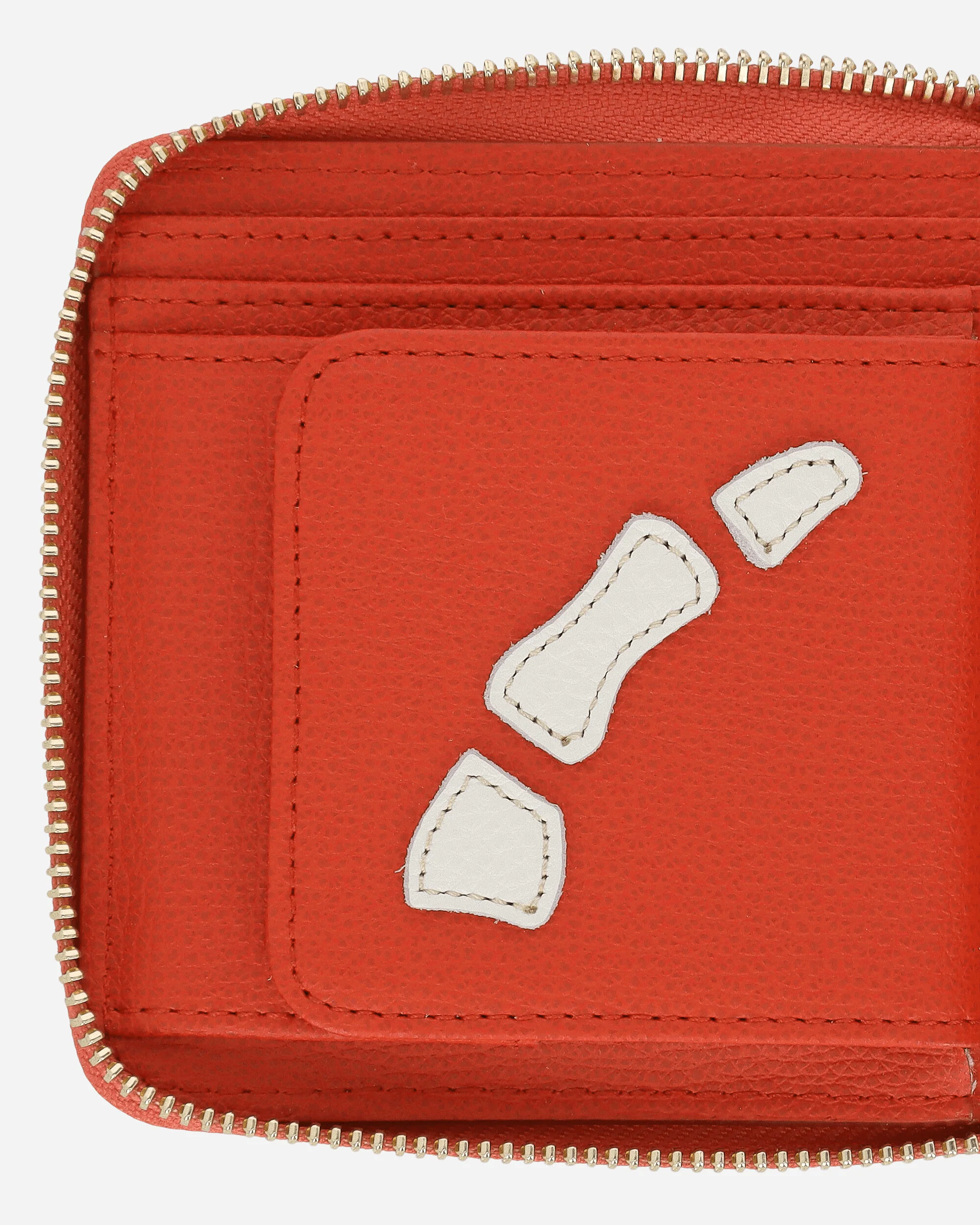 Thumb Up Bone Band Zip Wallet Red - Image 6