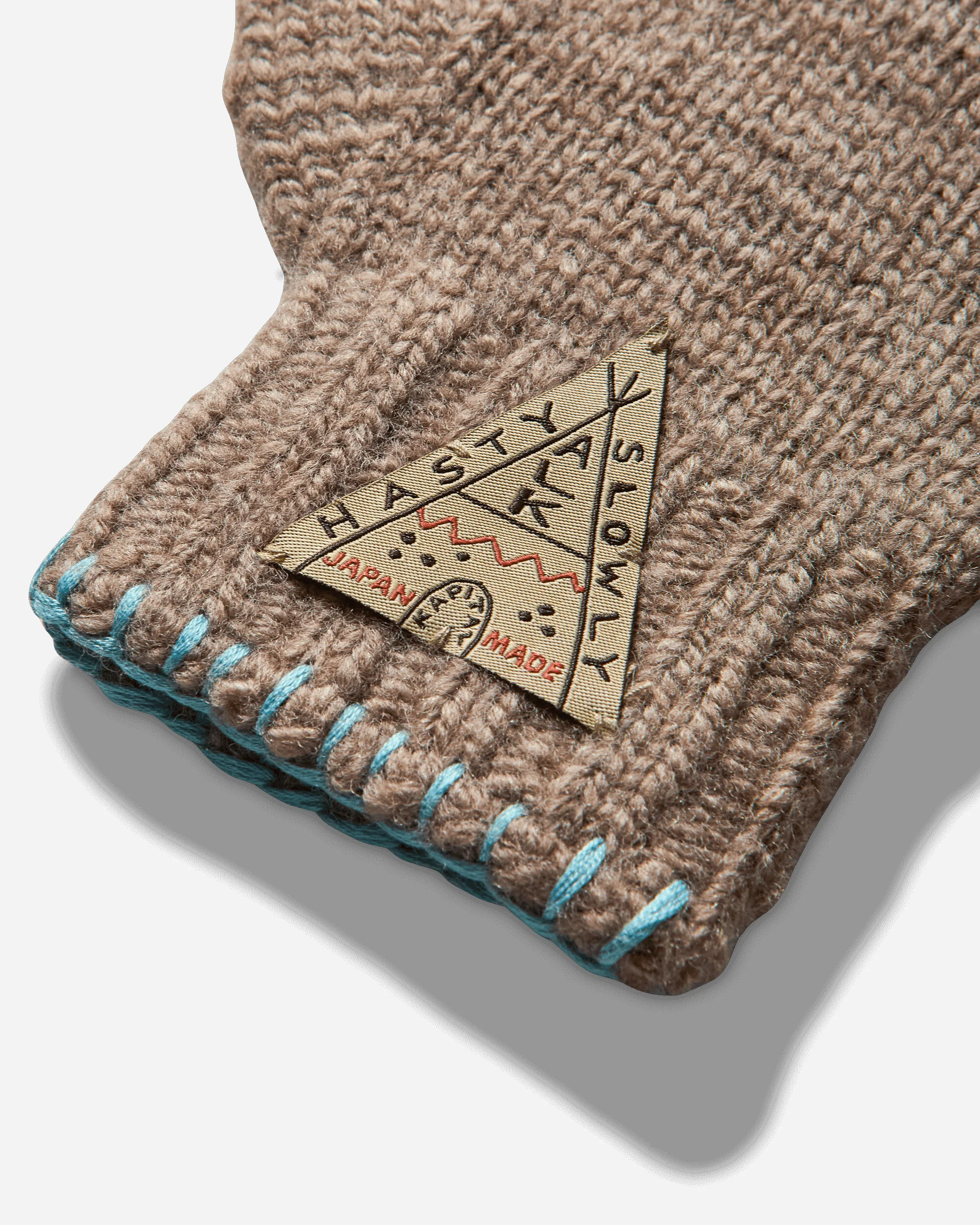 Wool Folktale Gloves (Speakeasy) Gray / Beige - Image 4