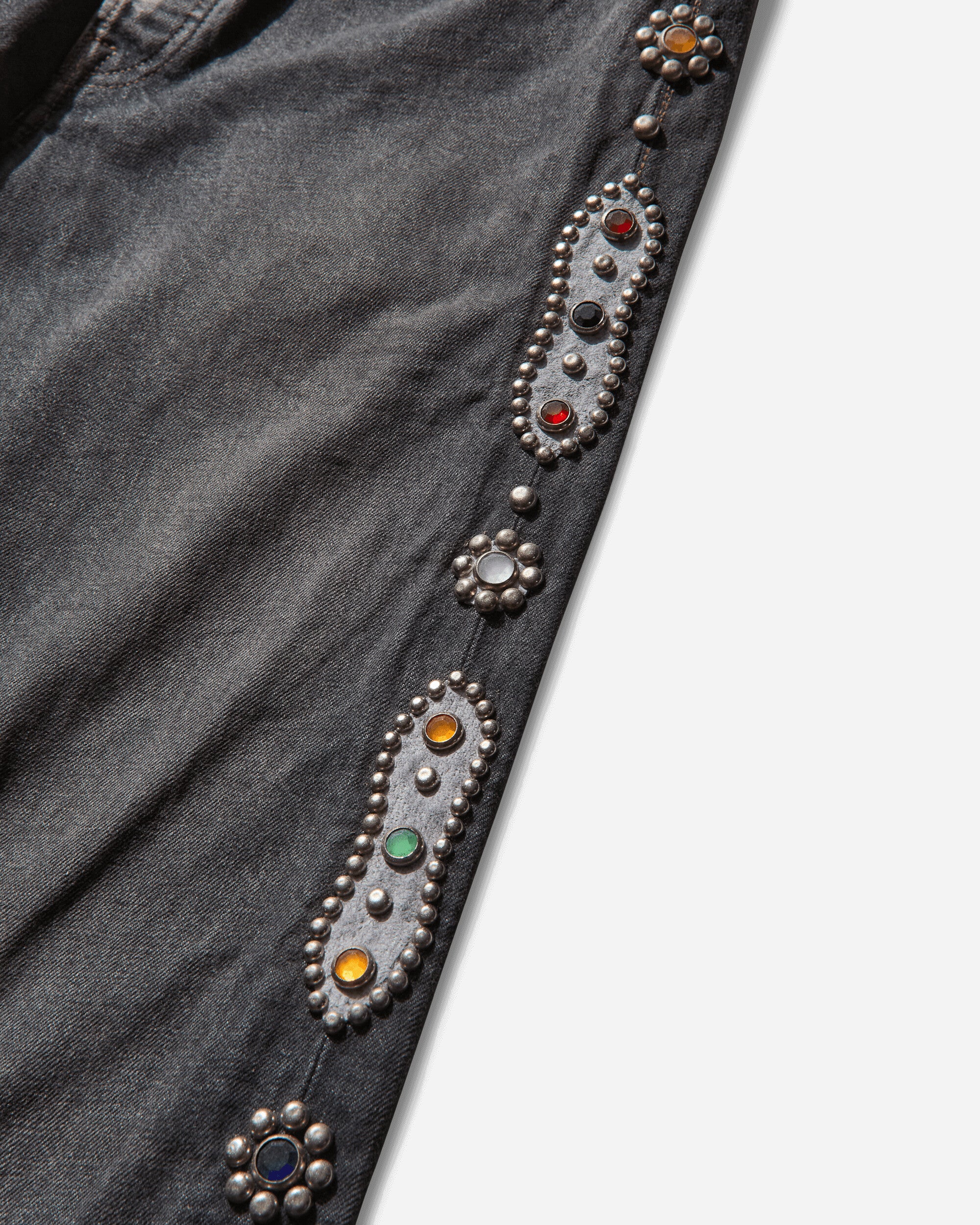Men's 14oz Denim 5P Monkey Cisco (Studs) Black - Image 3