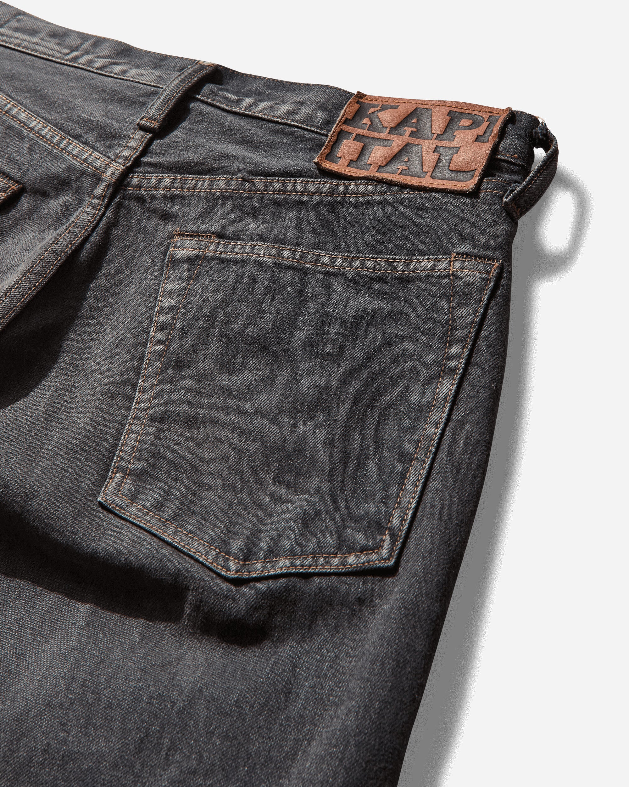 Men's 14oz Denim 5P Monkey Cisco (Studs) Black - Image 4