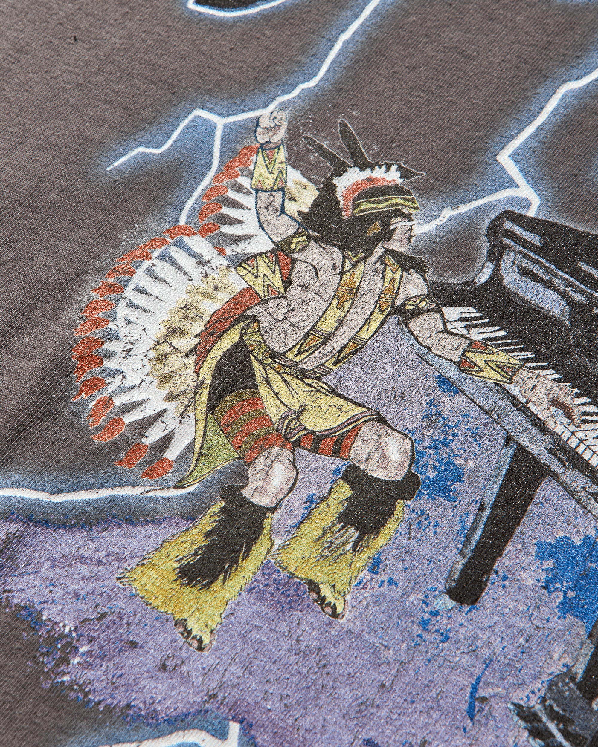 Men's 20/-Jersey Crew T-Shirt (Lightning Piano) Ink Black - Image 3