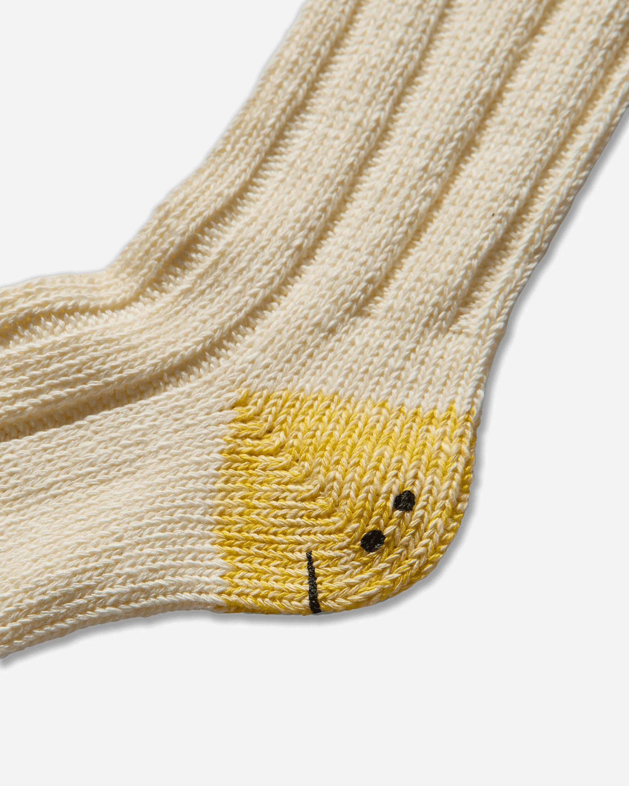 56 Yarns MA-1 Rainbowy Happy Heel Socks White - Image 3