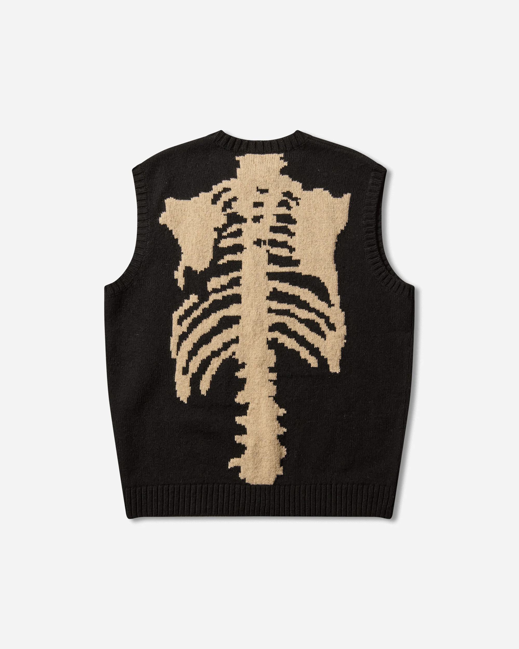 Men's 5G Wool Bone Vest Black - Image 2