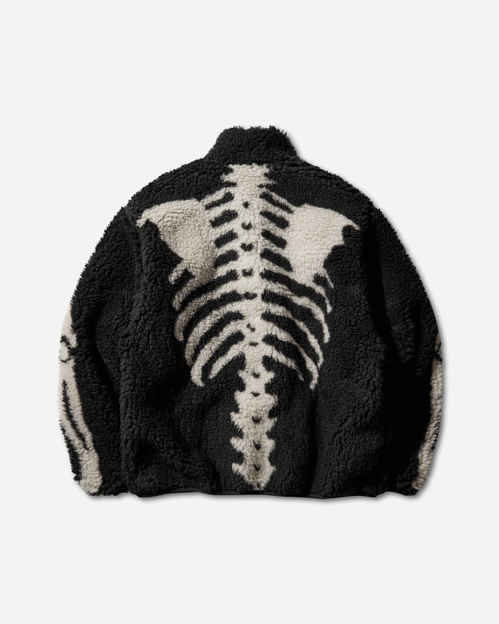 Men's Bone Boa Fleece Reversible Blouson Black - Image 2