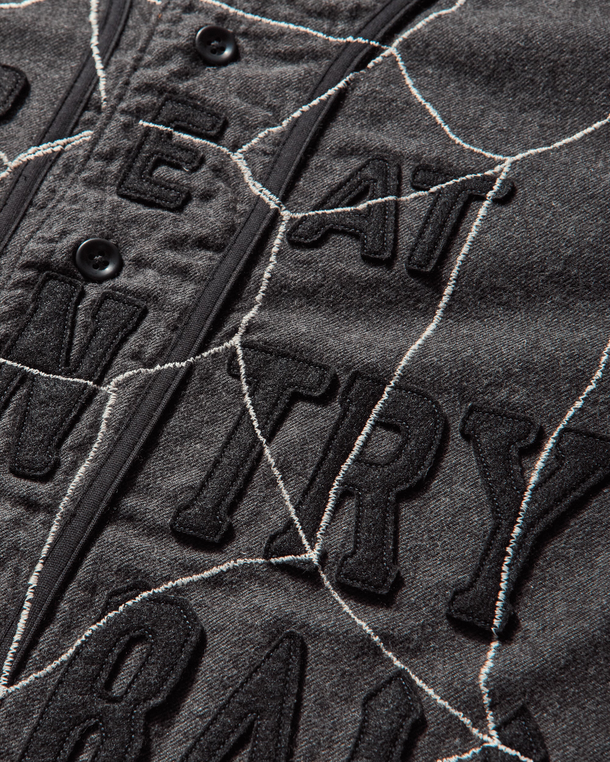 Men's Cotton Wool Great Kountry Baseball Shirt Dark Gray - Image 4