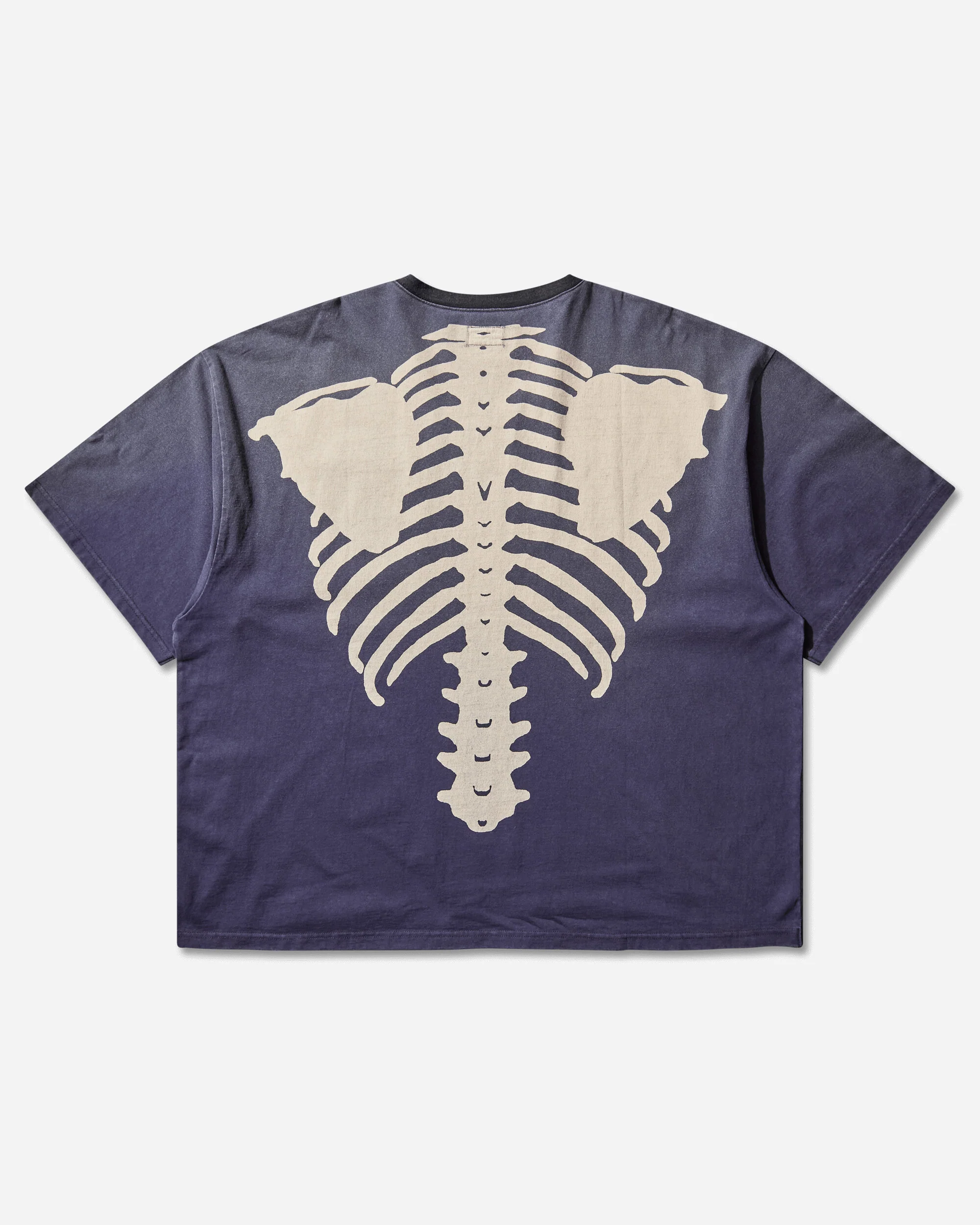 Men's Jersey 2Tones Big Pocket T-Shirt (Bone) Black / Purple - Image 2