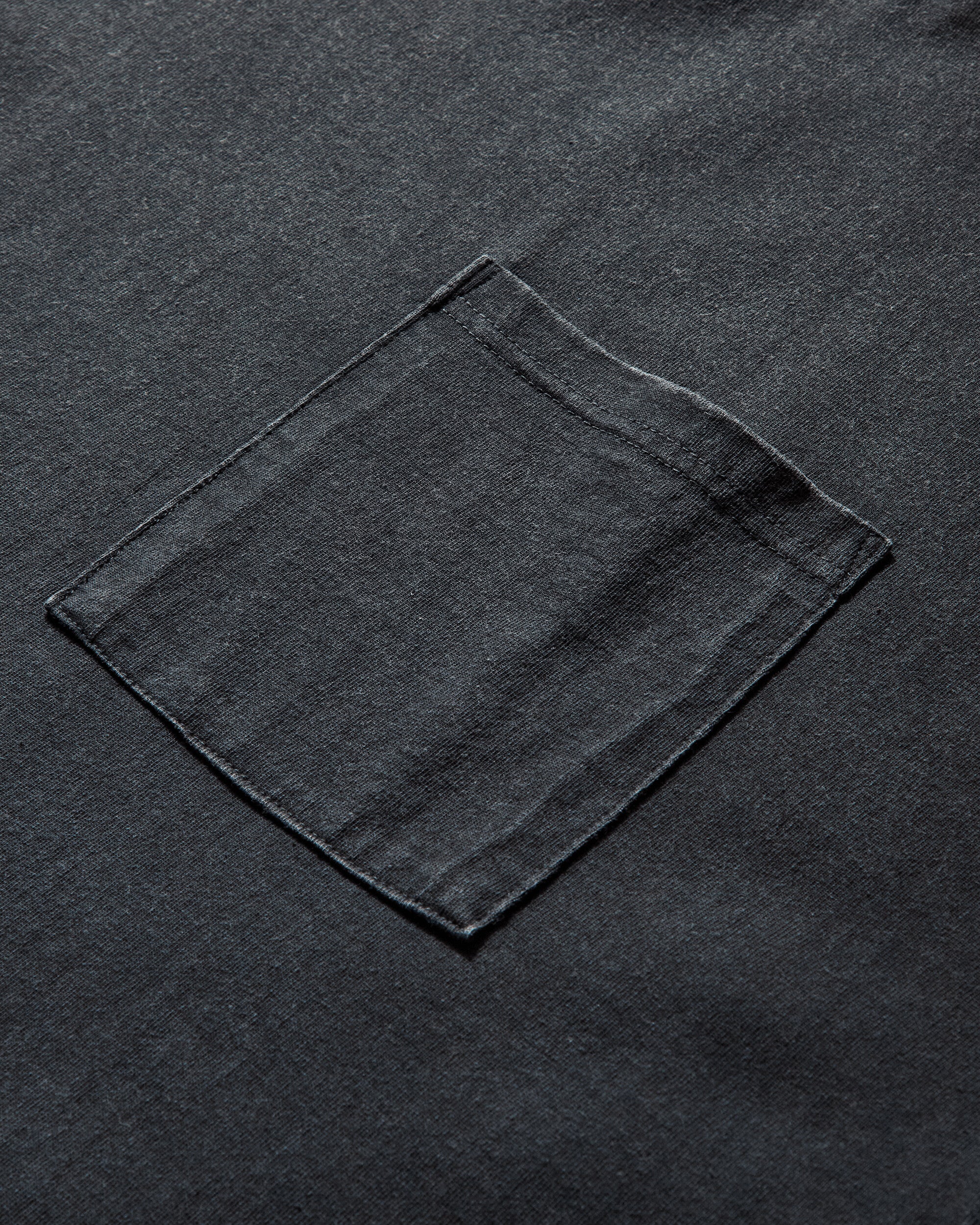 Men's Jersey 2Tones Big Pocket T-Shirt (Bone) Black / Purple - Image 3