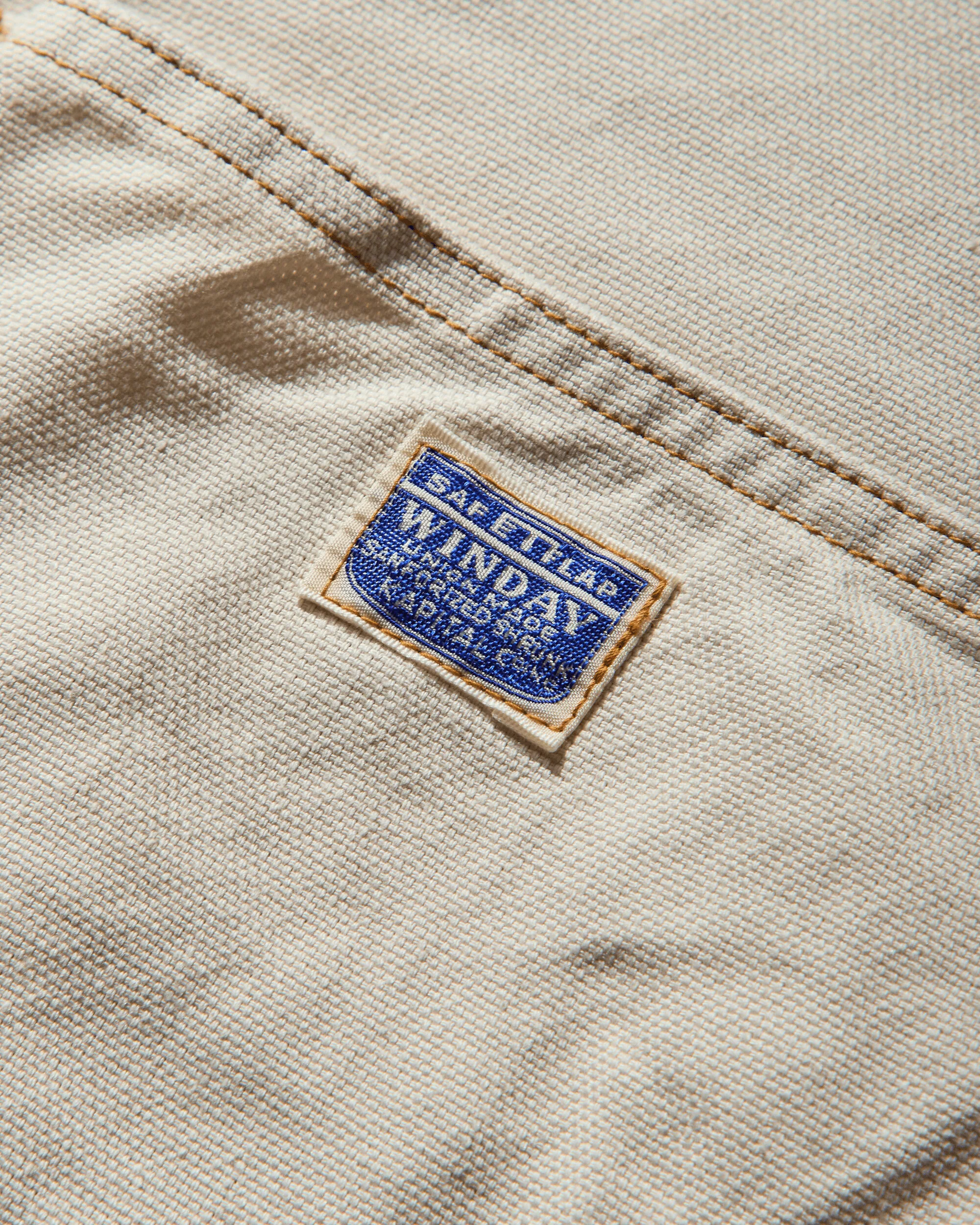Men's Light Canvas Lumber Pants Ecru - Image 3