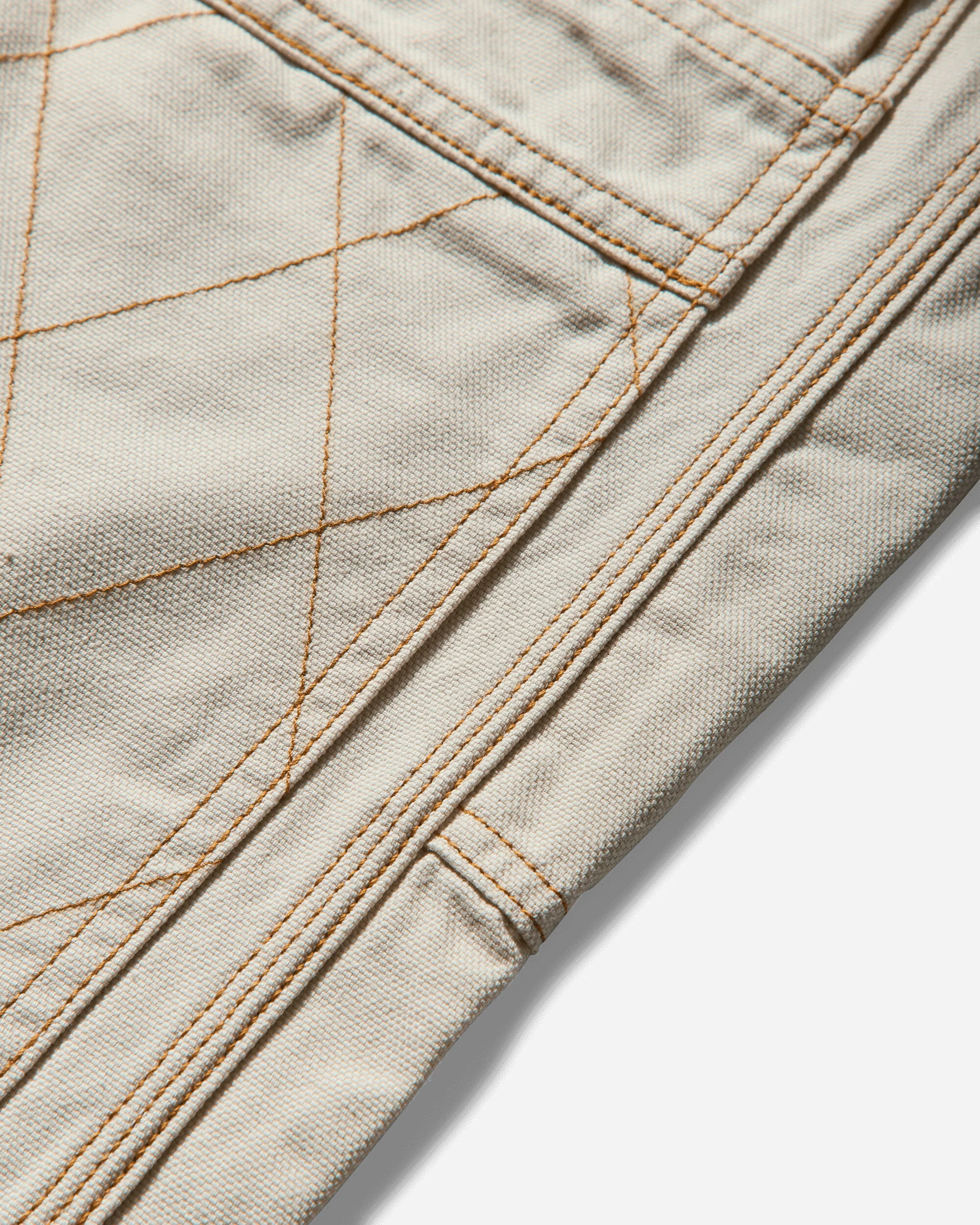Men's Light Canvas Lumber Pants Ecru - Image 4