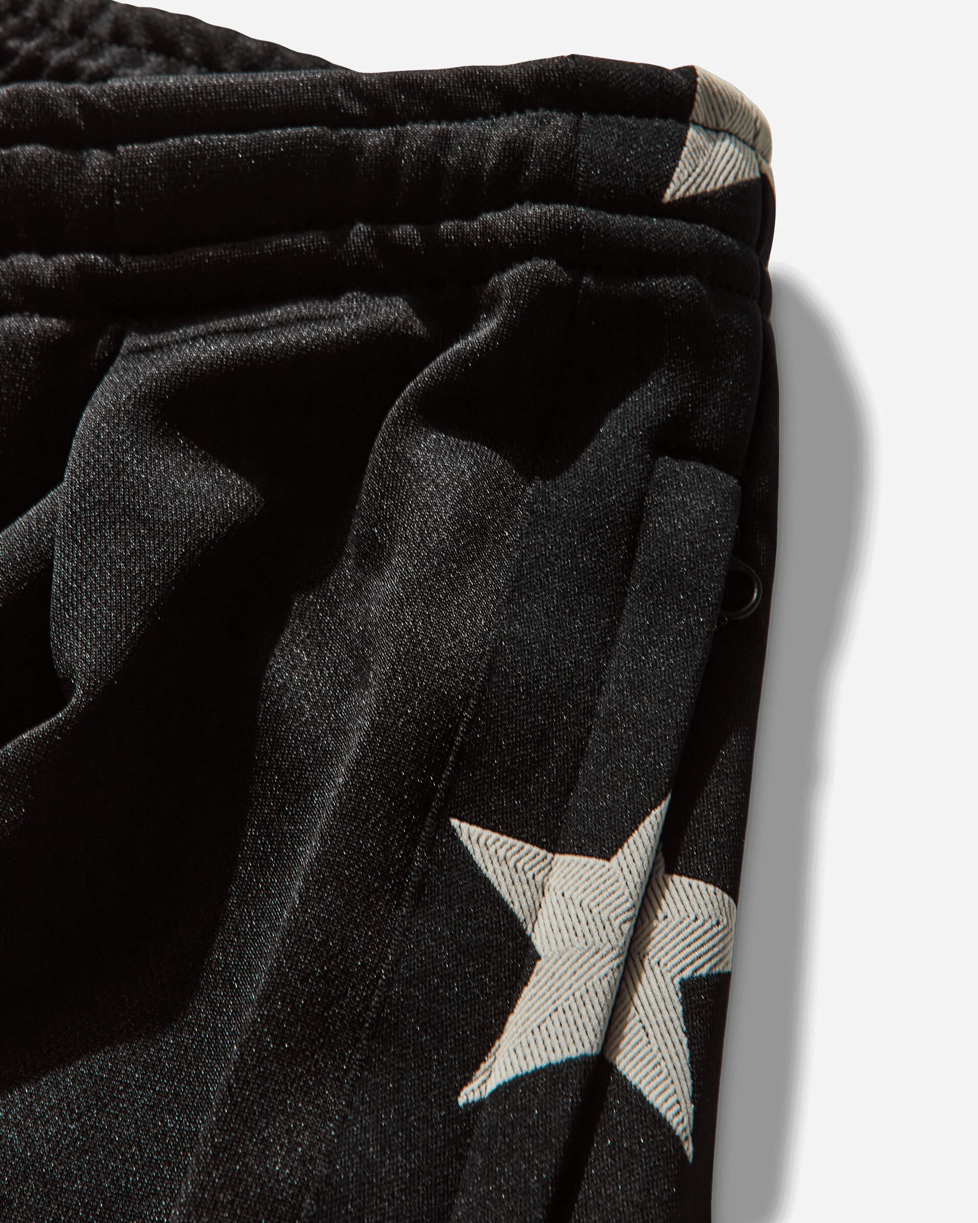 Men's Smooth Jersey Stuntman & Woman Baggy Track Pants Black - Image 4