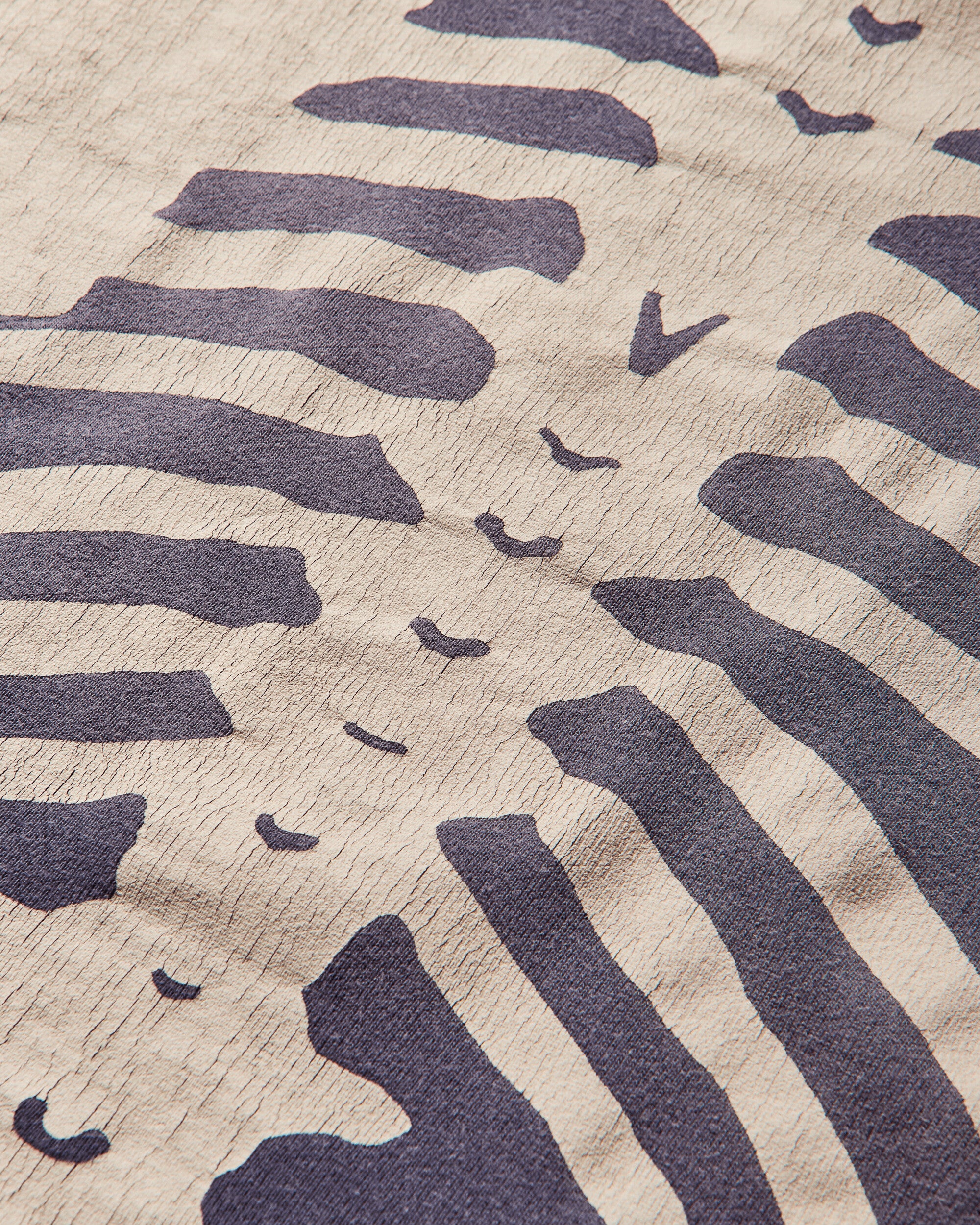 Men's Sweat Knit 2Tones Remake Big Sweatshirt (Bone) Black / Purple - Image 3