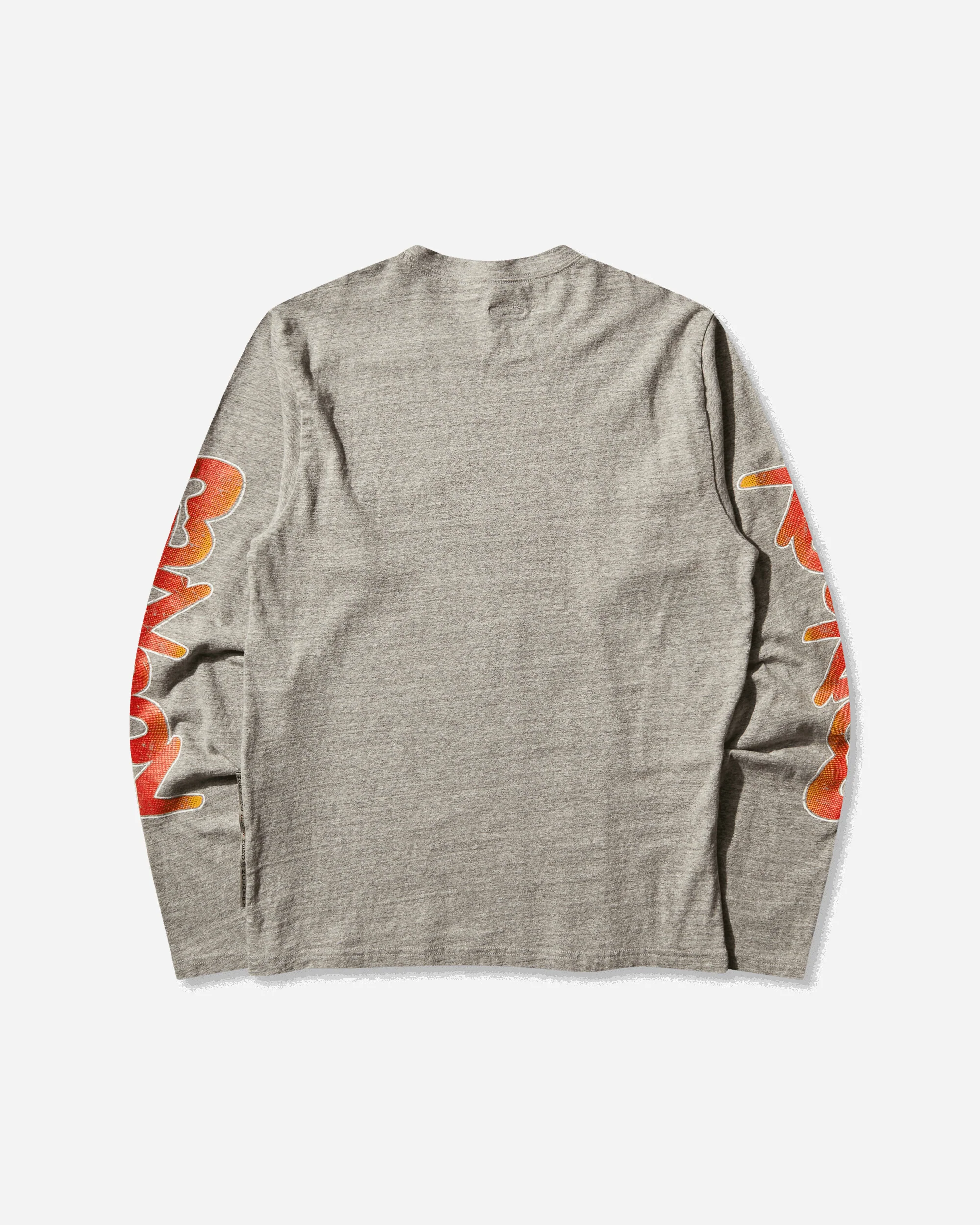 Men's Top Jersey Crew Longsleeve T-Shirt (Buster Peckish Bowy) Gray - Image 2