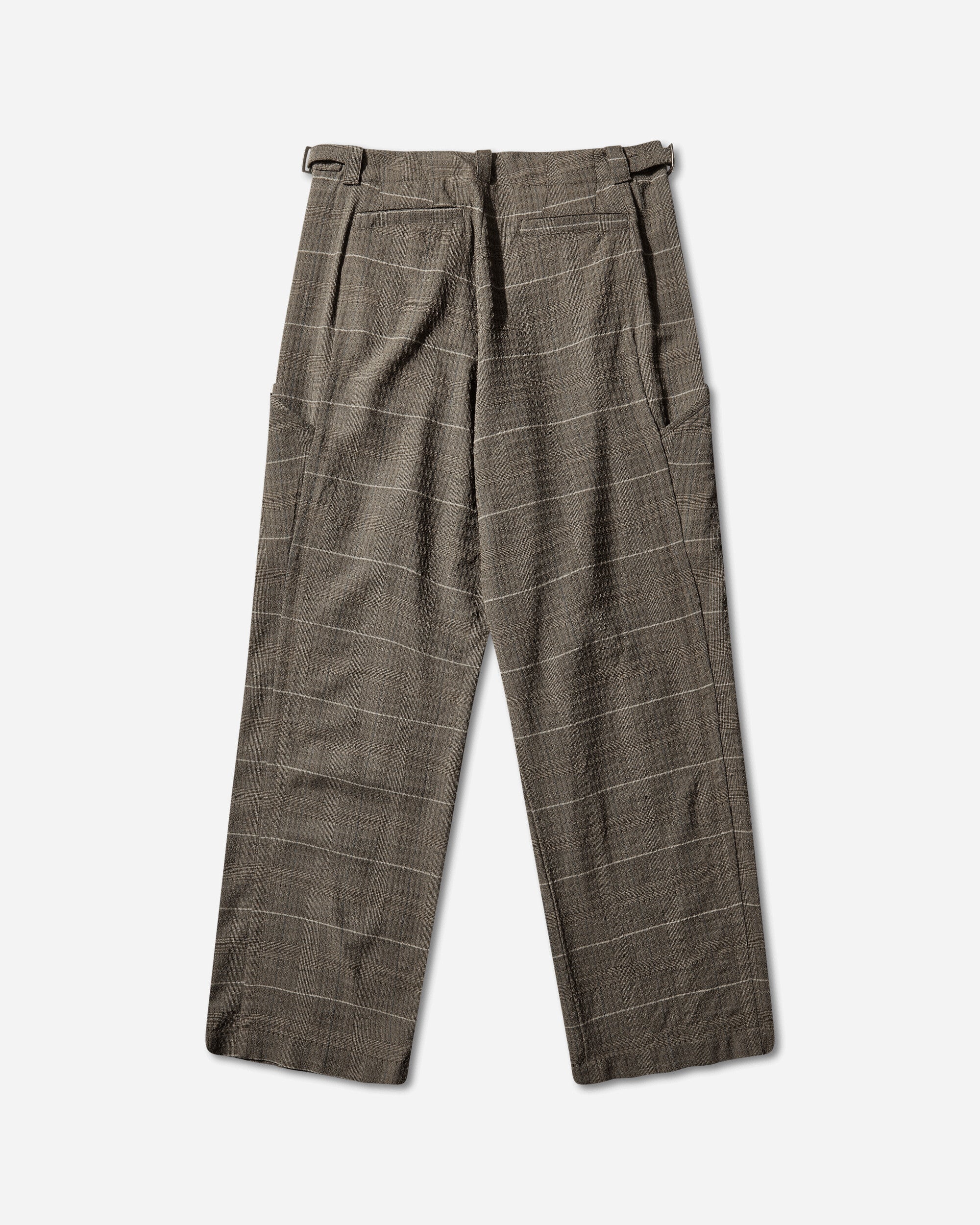 Men's Andras Formal Trousers Taupe Check - Image 2