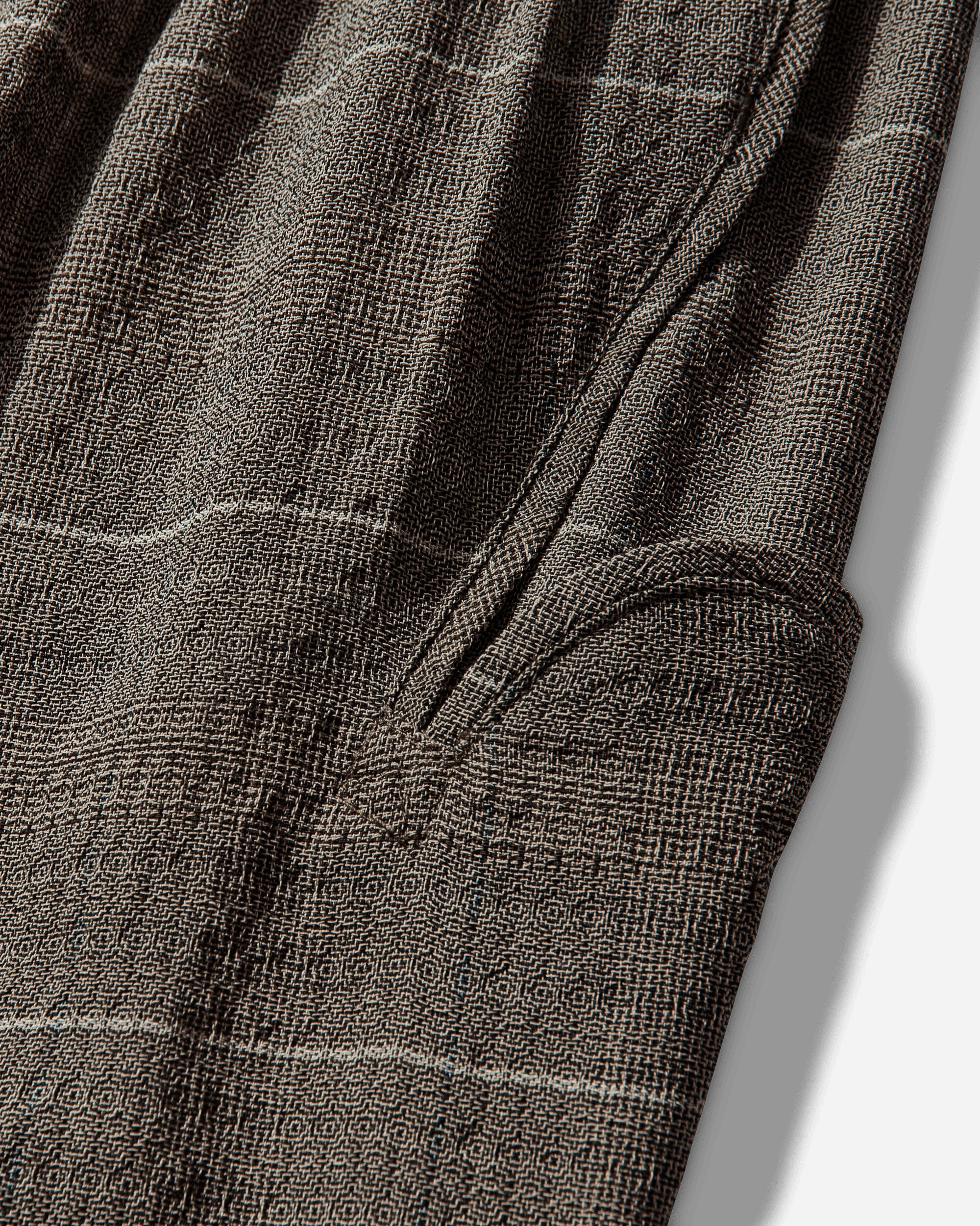 Men's Andras Formal Trousers Taupe Check - Image 4