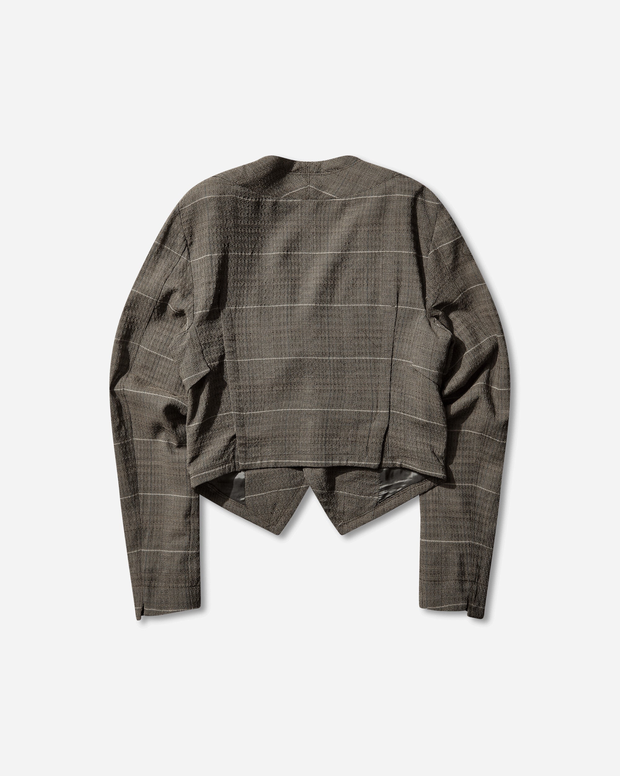 Men's Andras Tailored Jacket Taupe Check - Image 2
