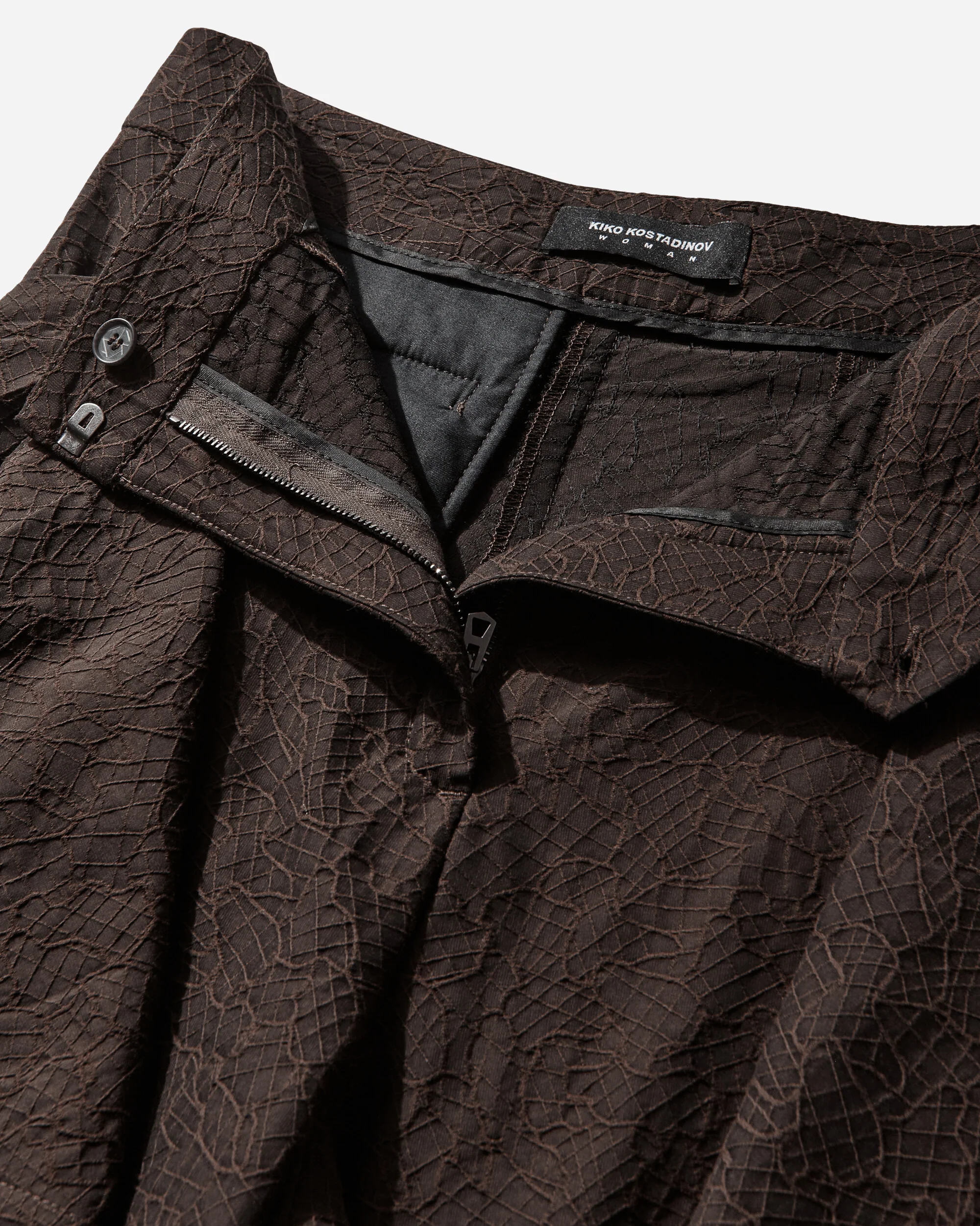 Women's Dahlia Draped Shorts Dark Elm - Image 3
