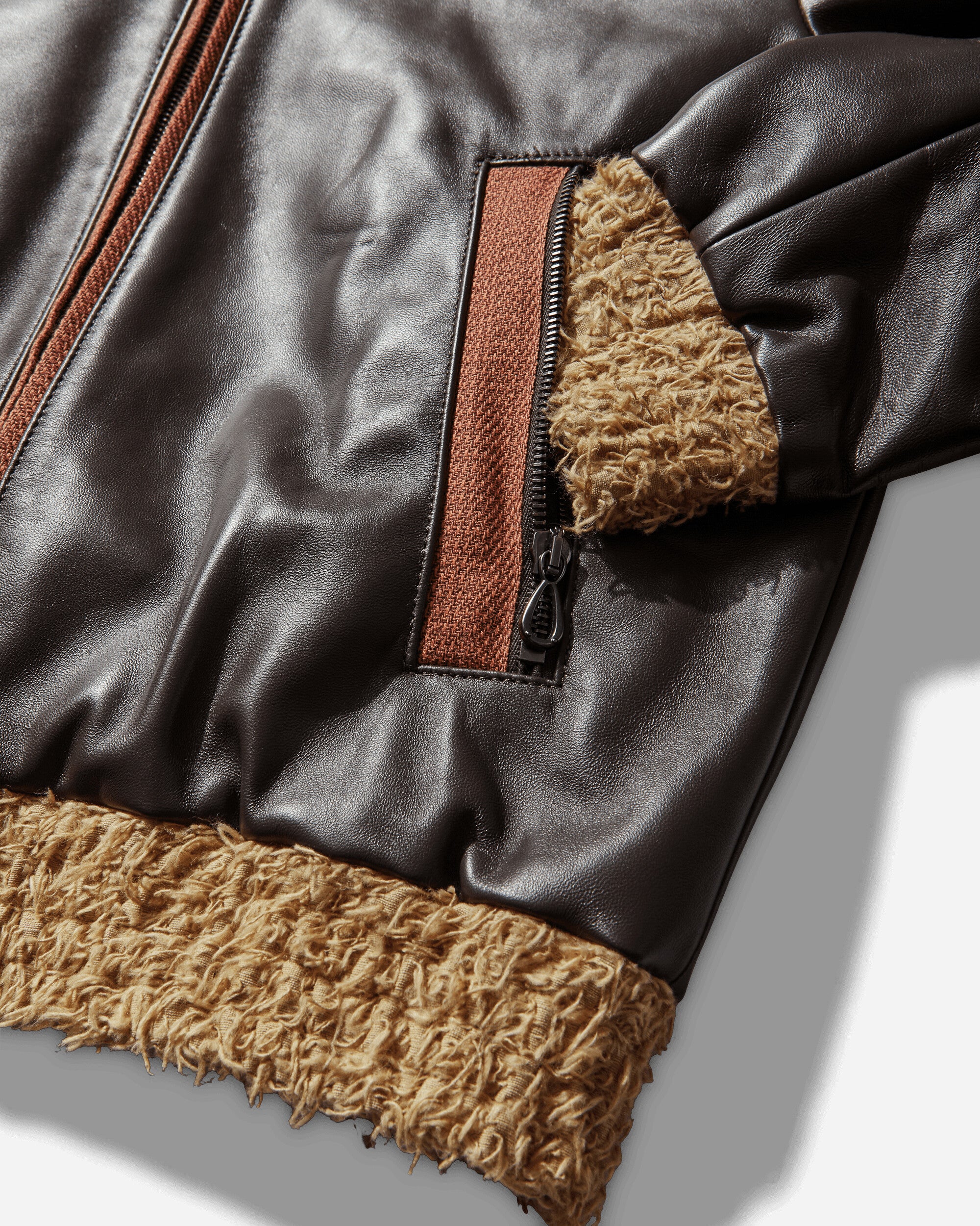 Women's Konrad Leather Jacket Black Coffee - Image 3