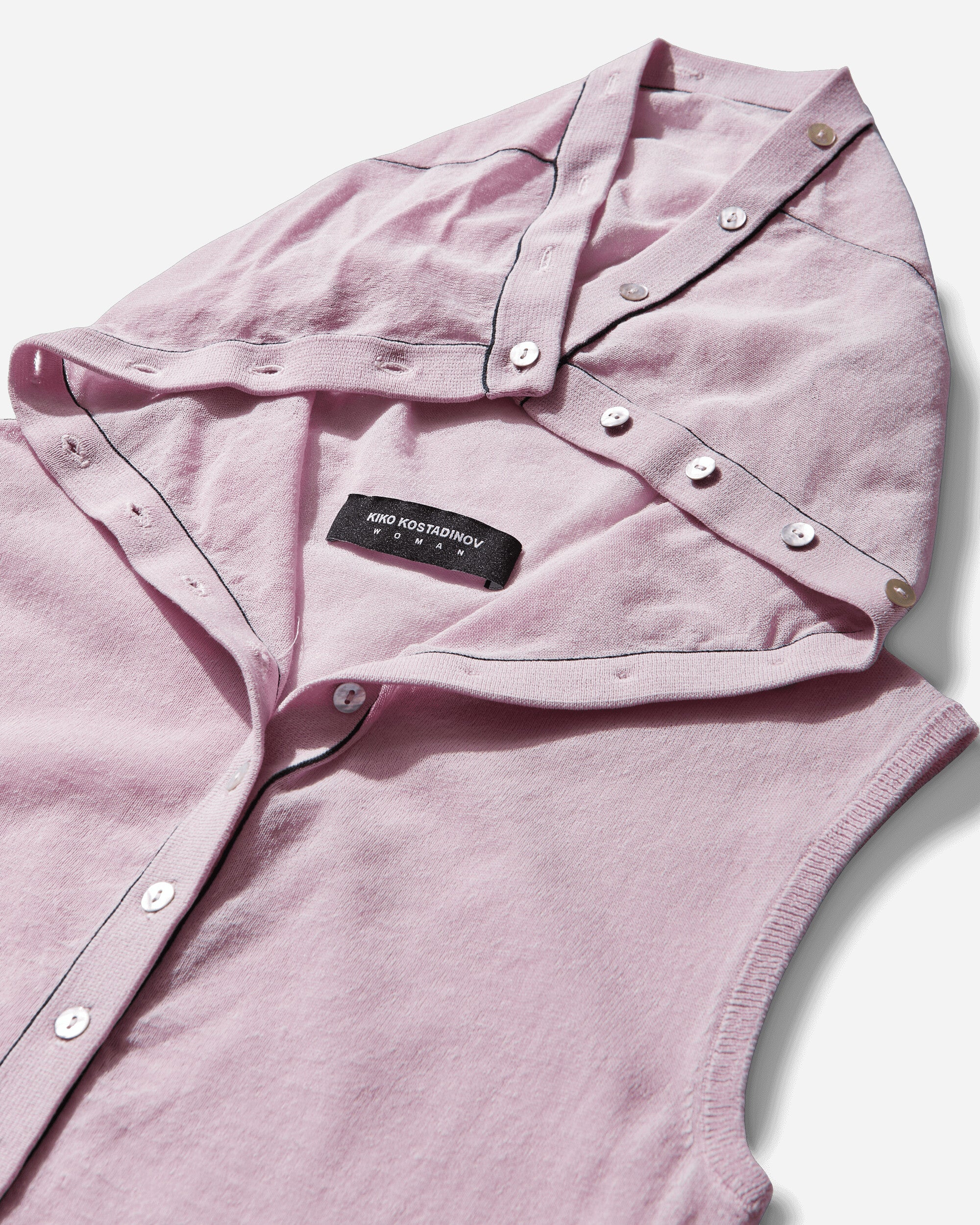 Women's Kreiner Knit Rollneck Top Pale Pink - Image 3