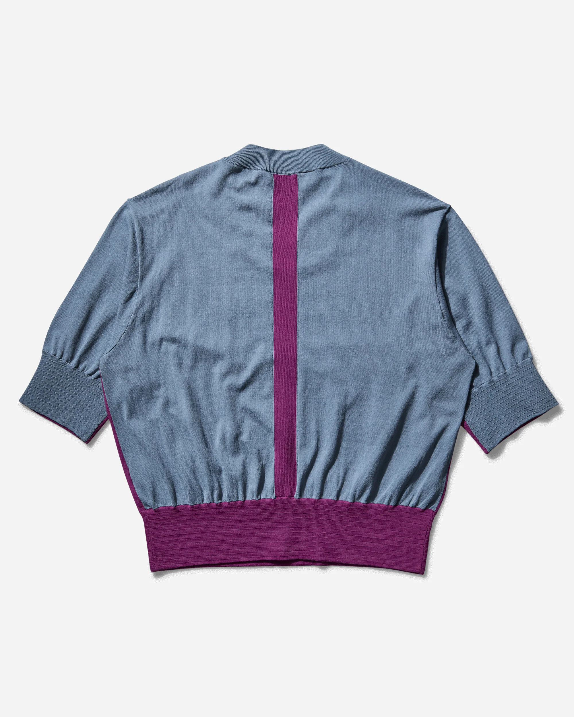 Men's Zafar Knitted Top Chinese Purple / Dusty Blue - Image 2