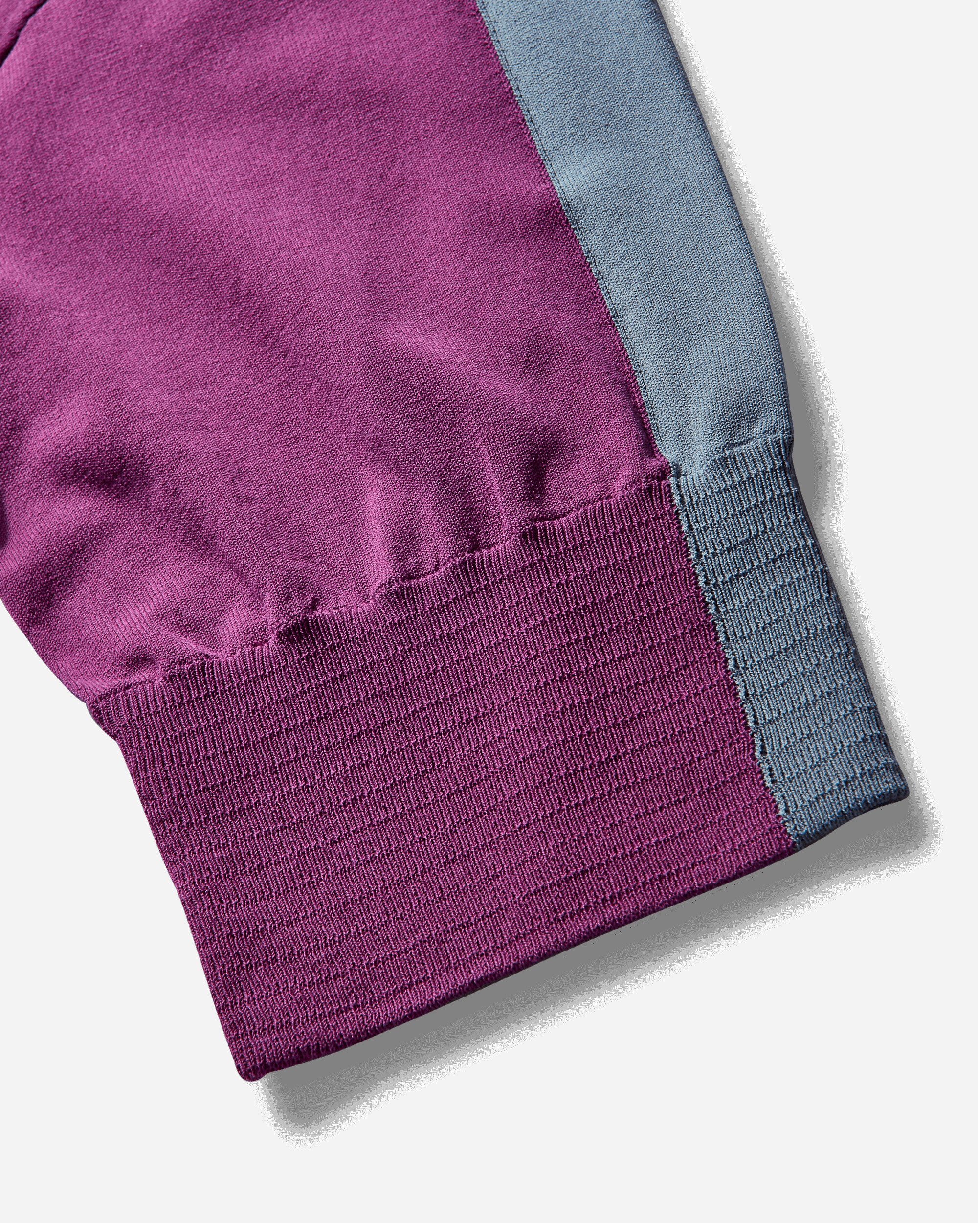 Men's Zafar Knitted Top Chinese Purple / Dusty Blue - Image 4