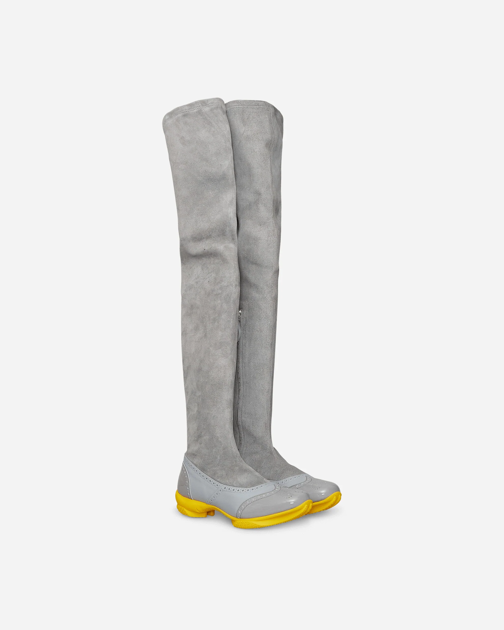 Sonia High Boots Fog Grey / Oyster Grey / Yellow - Image 2