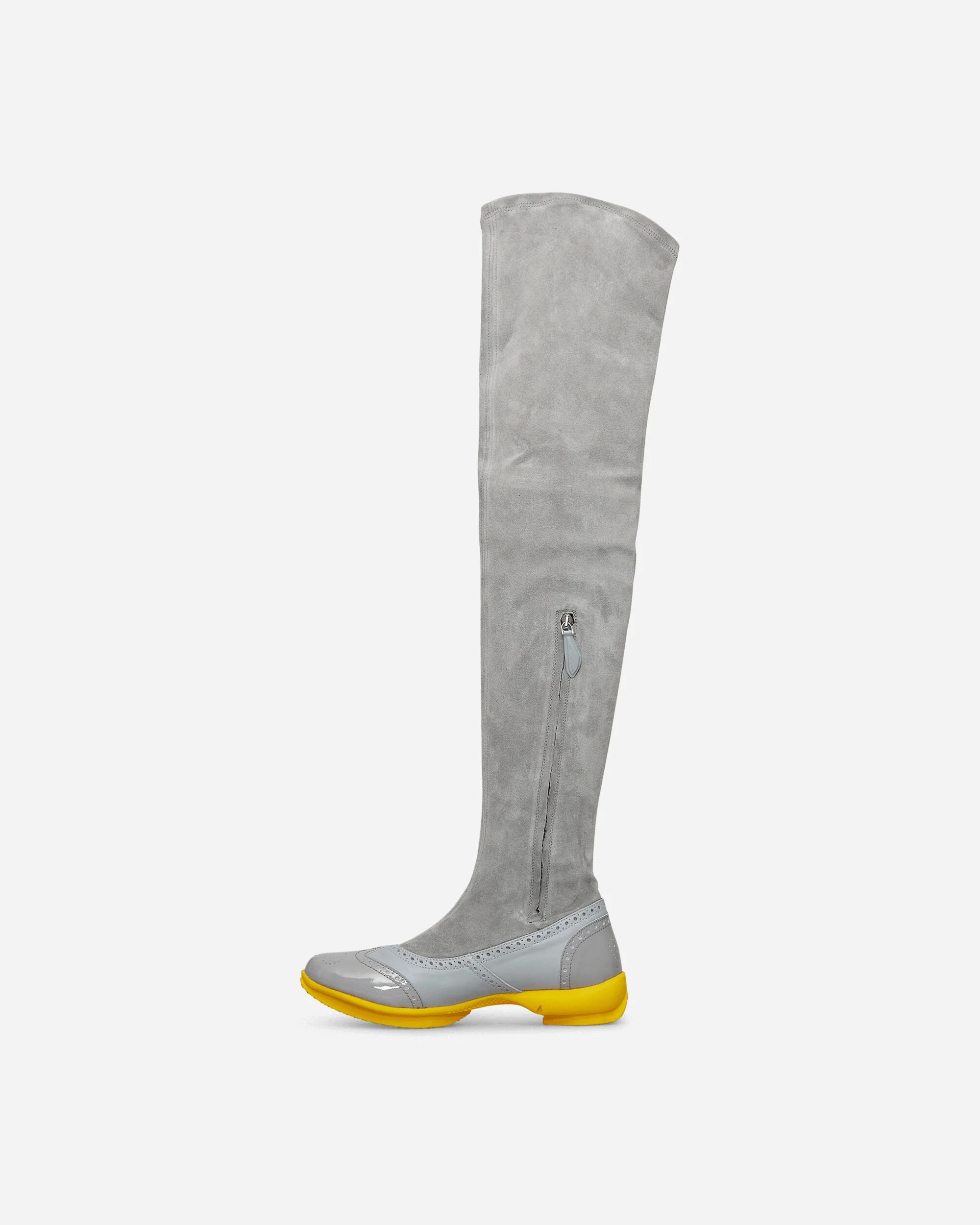 Sonia High Boots Fog Grey / Oyster Grey / Yellow - Image 3