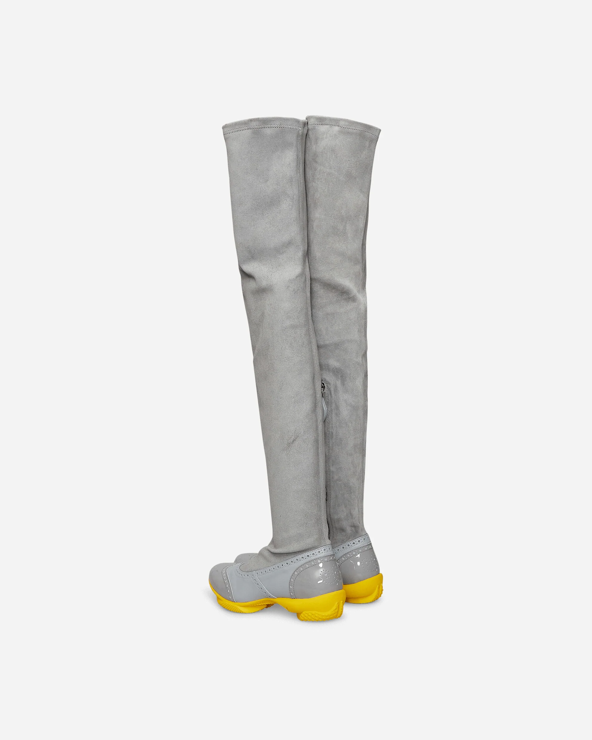 Sonia High Boots Fog Grey / Oyster Grey / Yellow - Image 4
