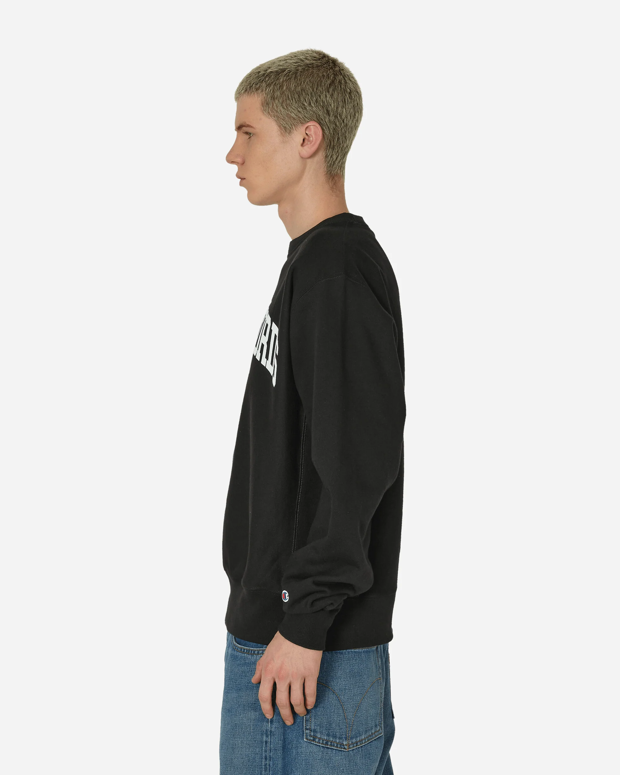 Varsity Crewneck Sweatshirt Black - Image 2