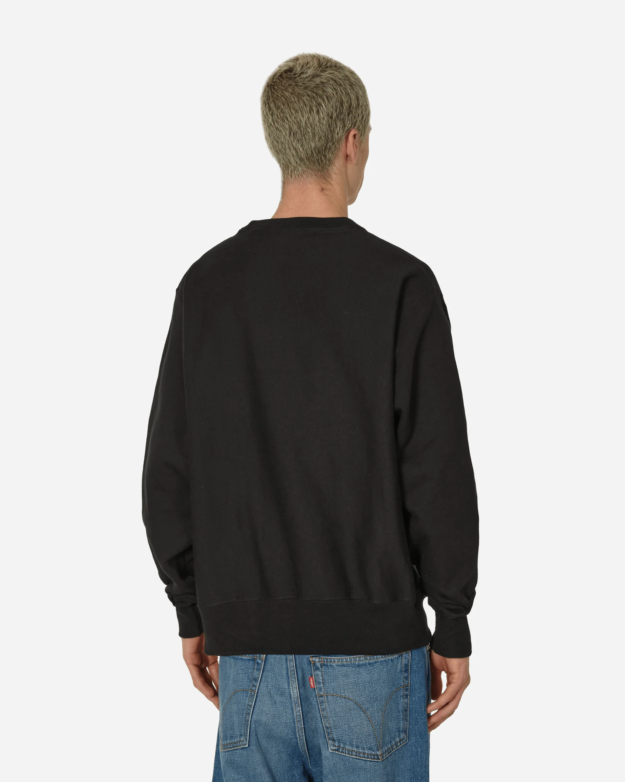 Varsity Crewneck Sweatshirt Black - Image 3