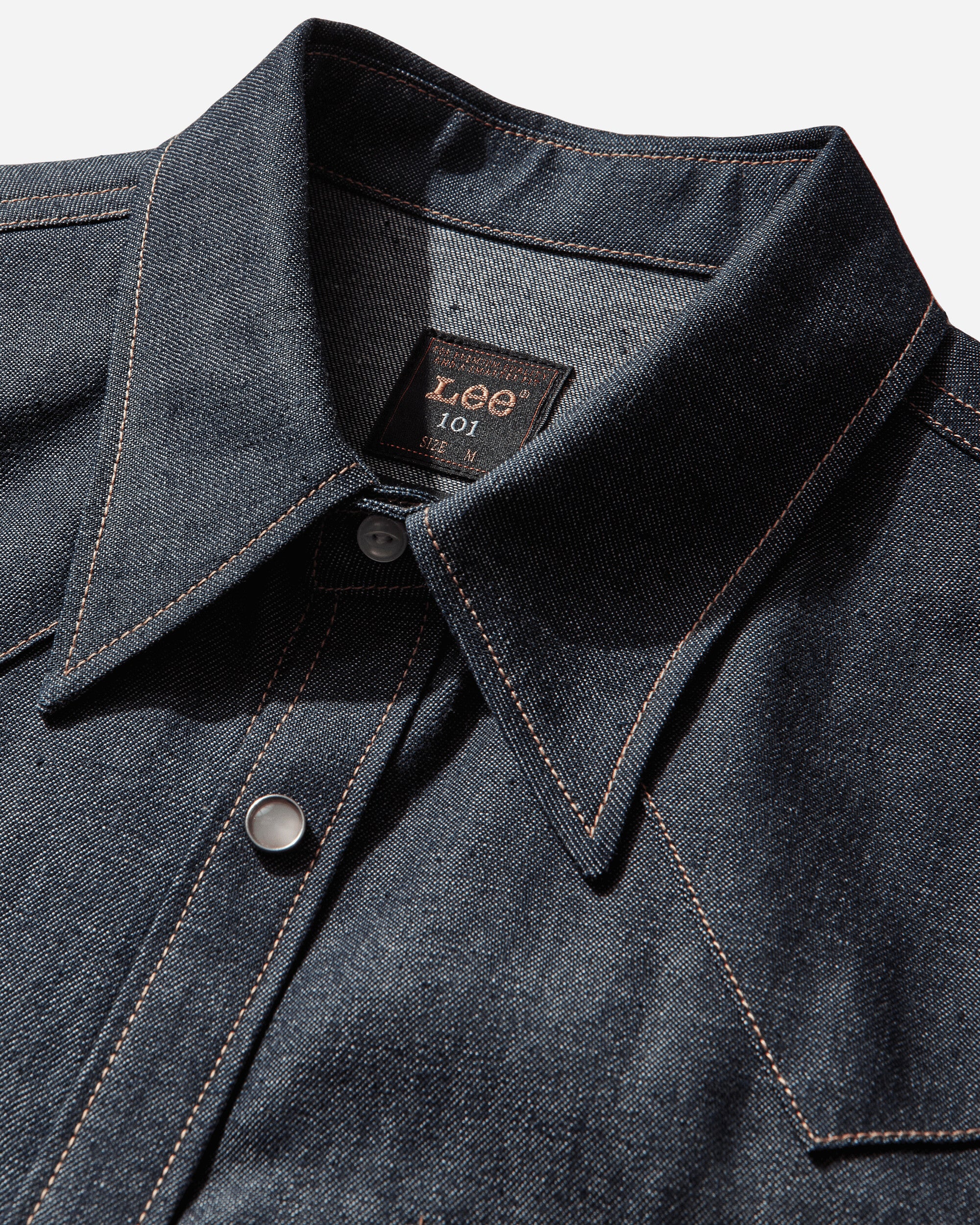 Men's 101 50s Western Shirt Dry Blue - Image 4