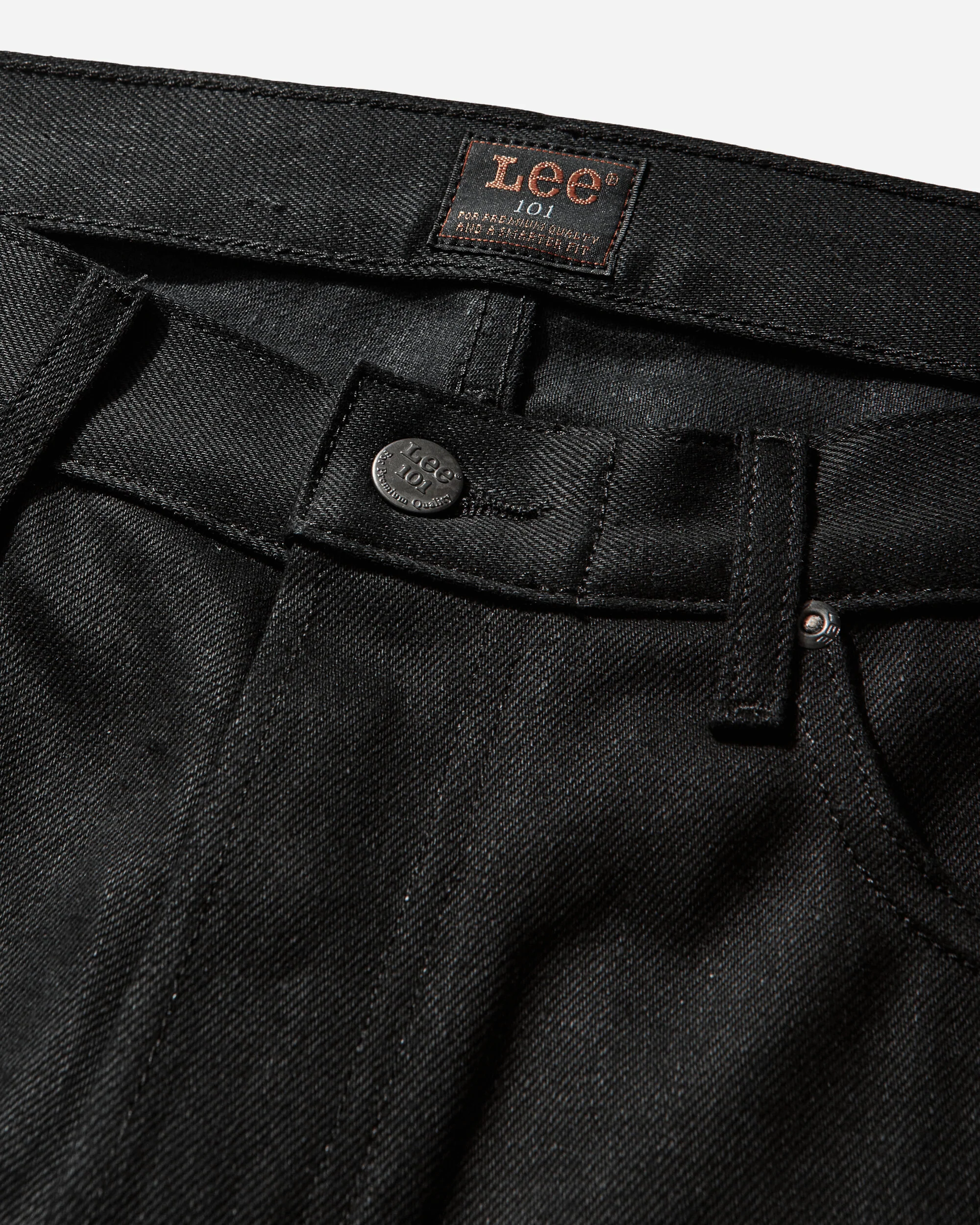 Men's 101 S Slim Jeans Dry Black - Image 4