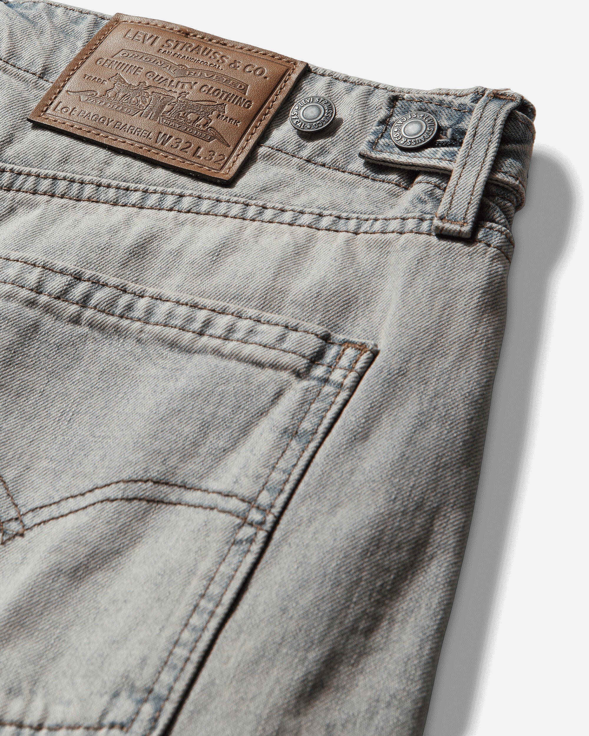 Men's Baggy Barrel Jeans Medium Wash - Image 3