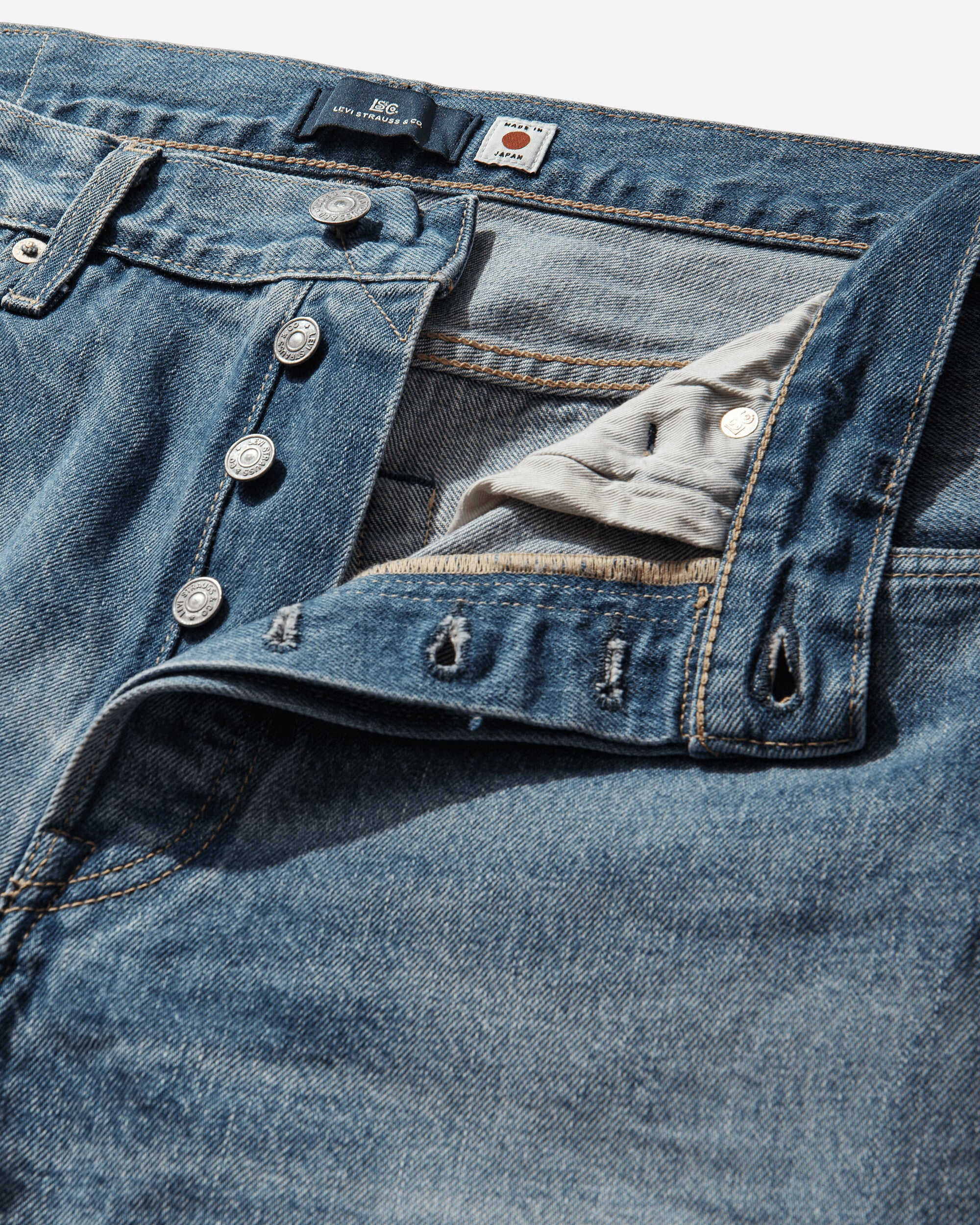 Men's Blue Tab 1980's 501 Customized Jeans Blue - Image 3