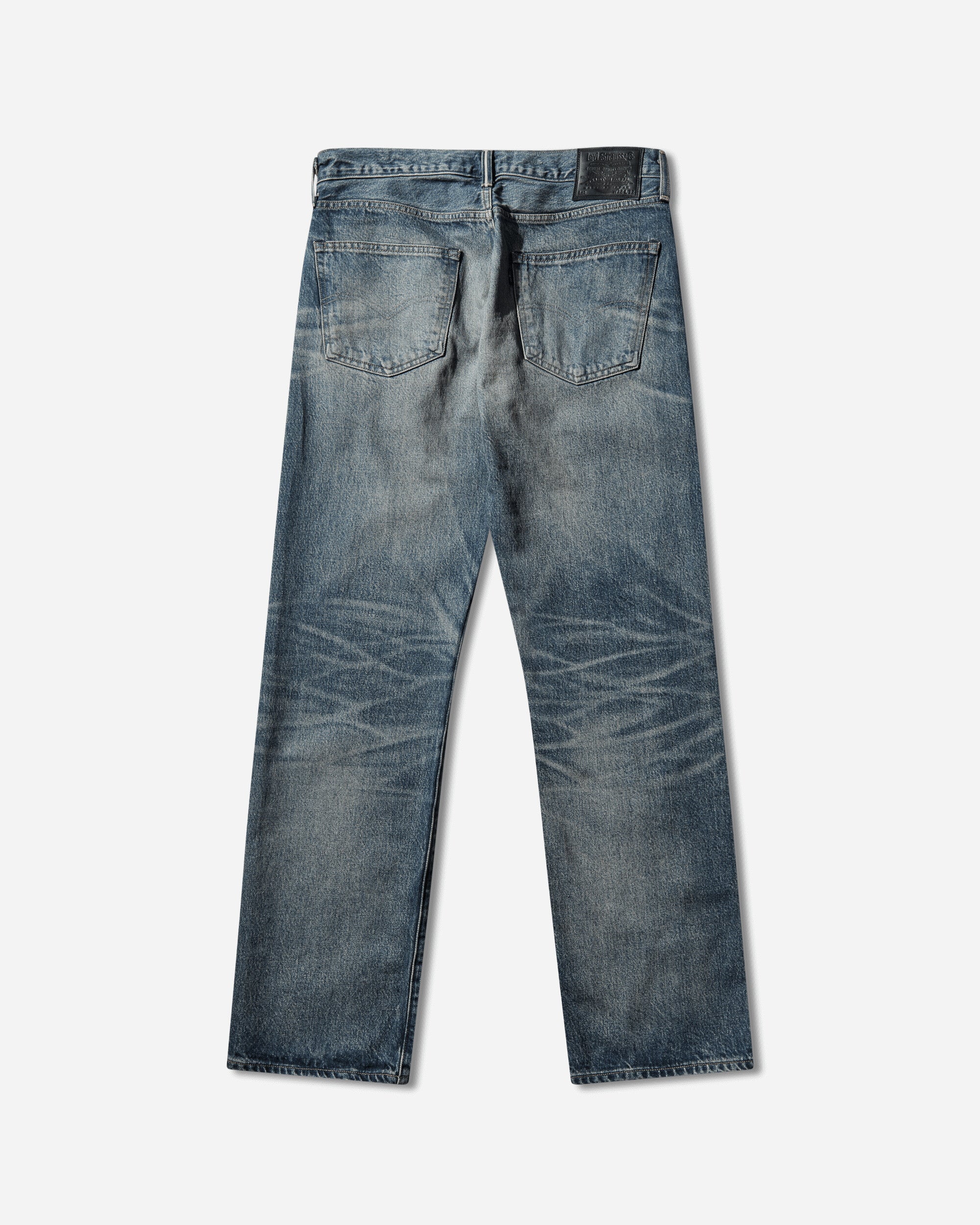 Men's Blue Tab Anchor Relaxed Jeans Blue - Image 2