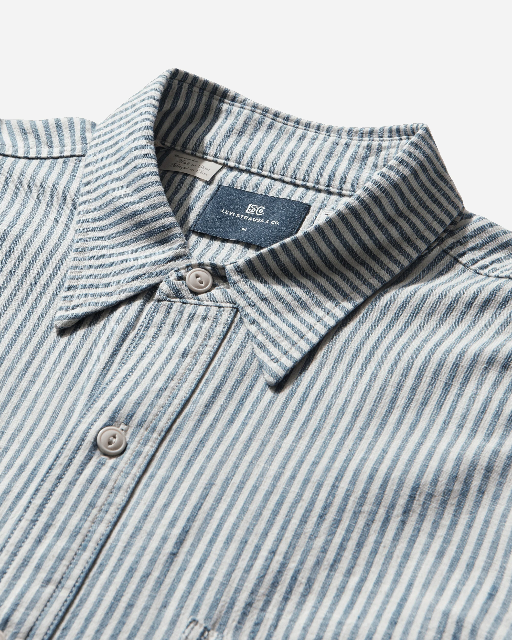 Men's Blue Tab Work Shirt Blue - Image 4