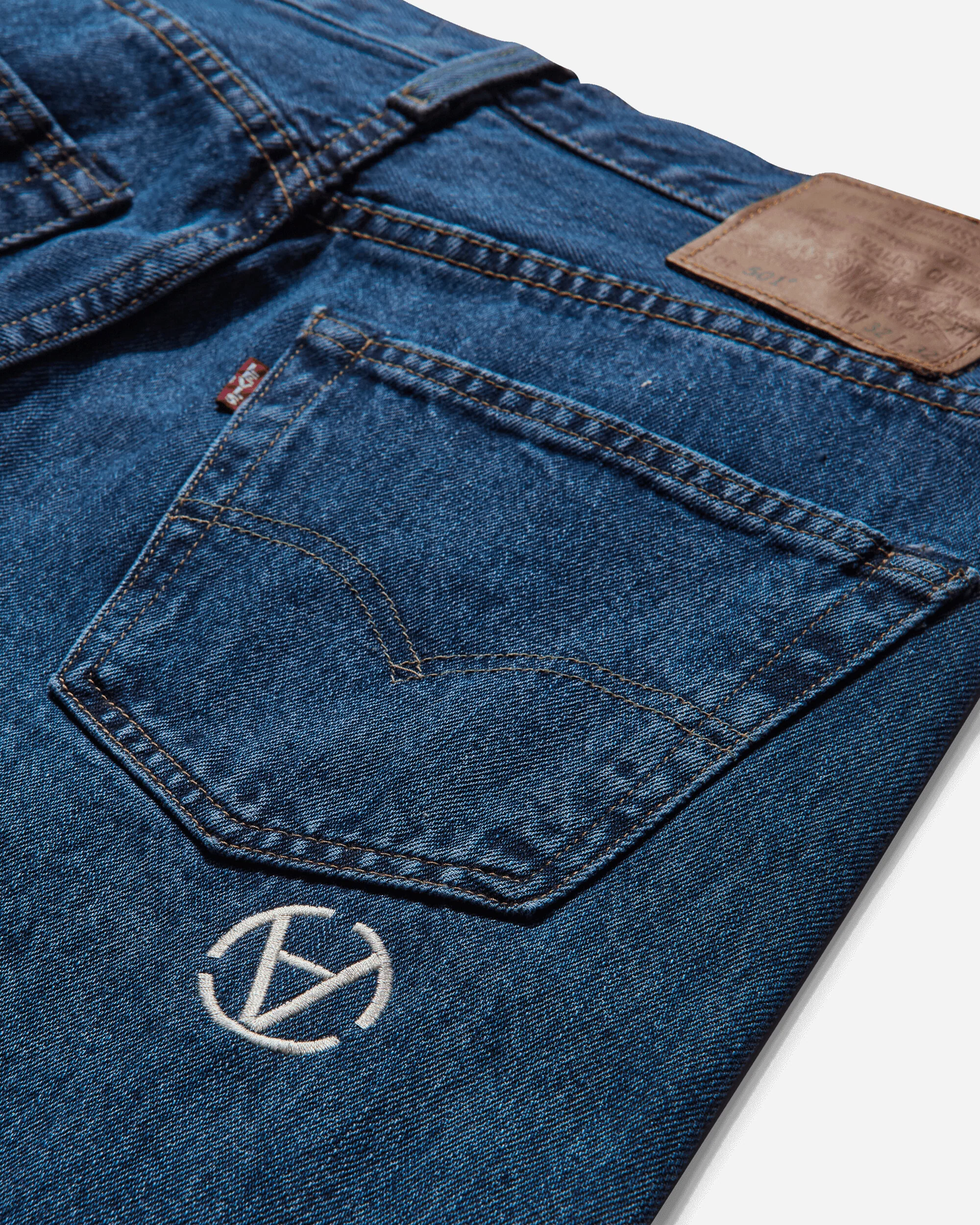 Slam Jam 501® 150th Anniversary Jeans Blue Stone Washed - Image 4