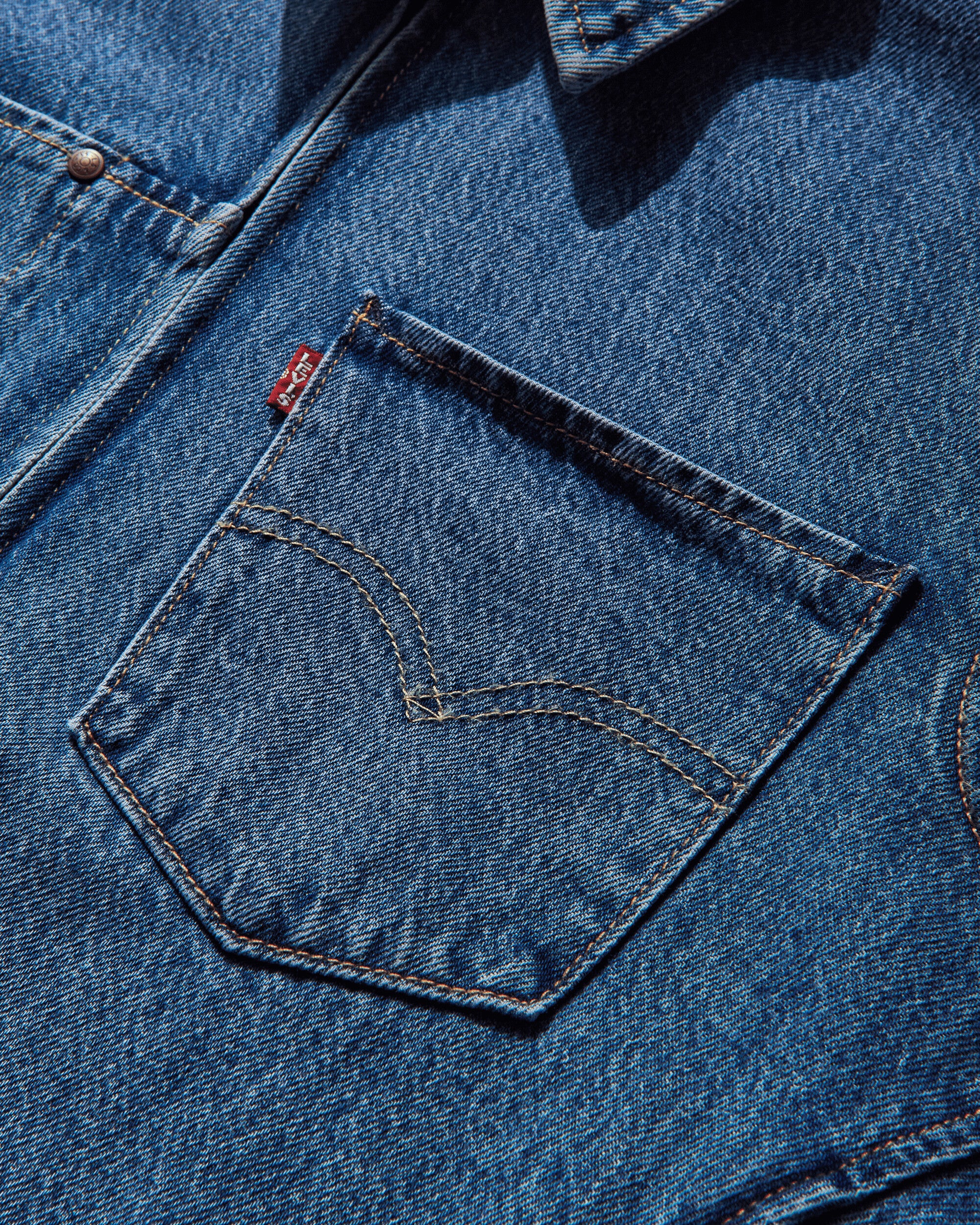 Men's Twist Trucker Jacket Blue - Image 3