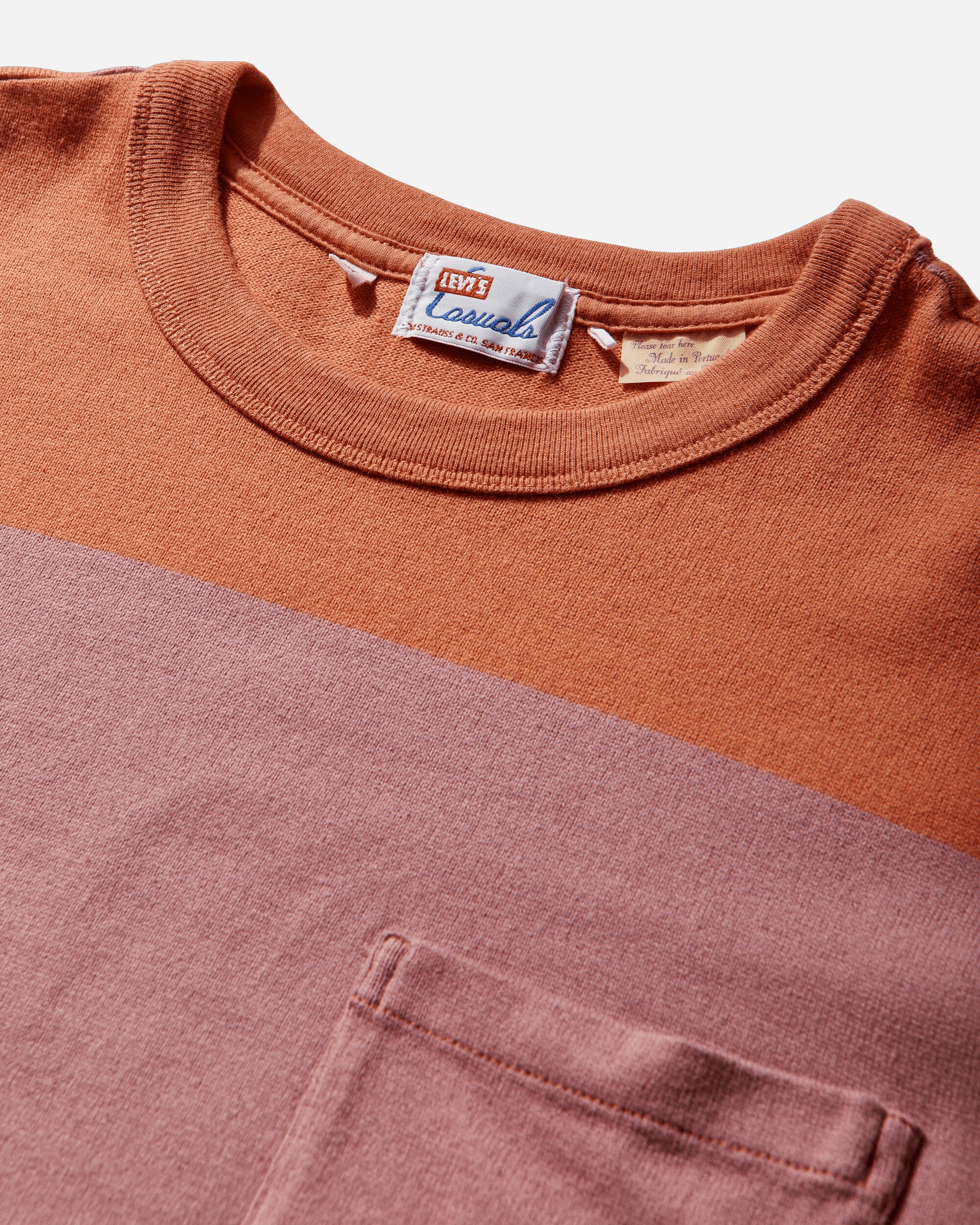 Men's 1960's Casual T-Shirt Ginger Stripe - Image 4
