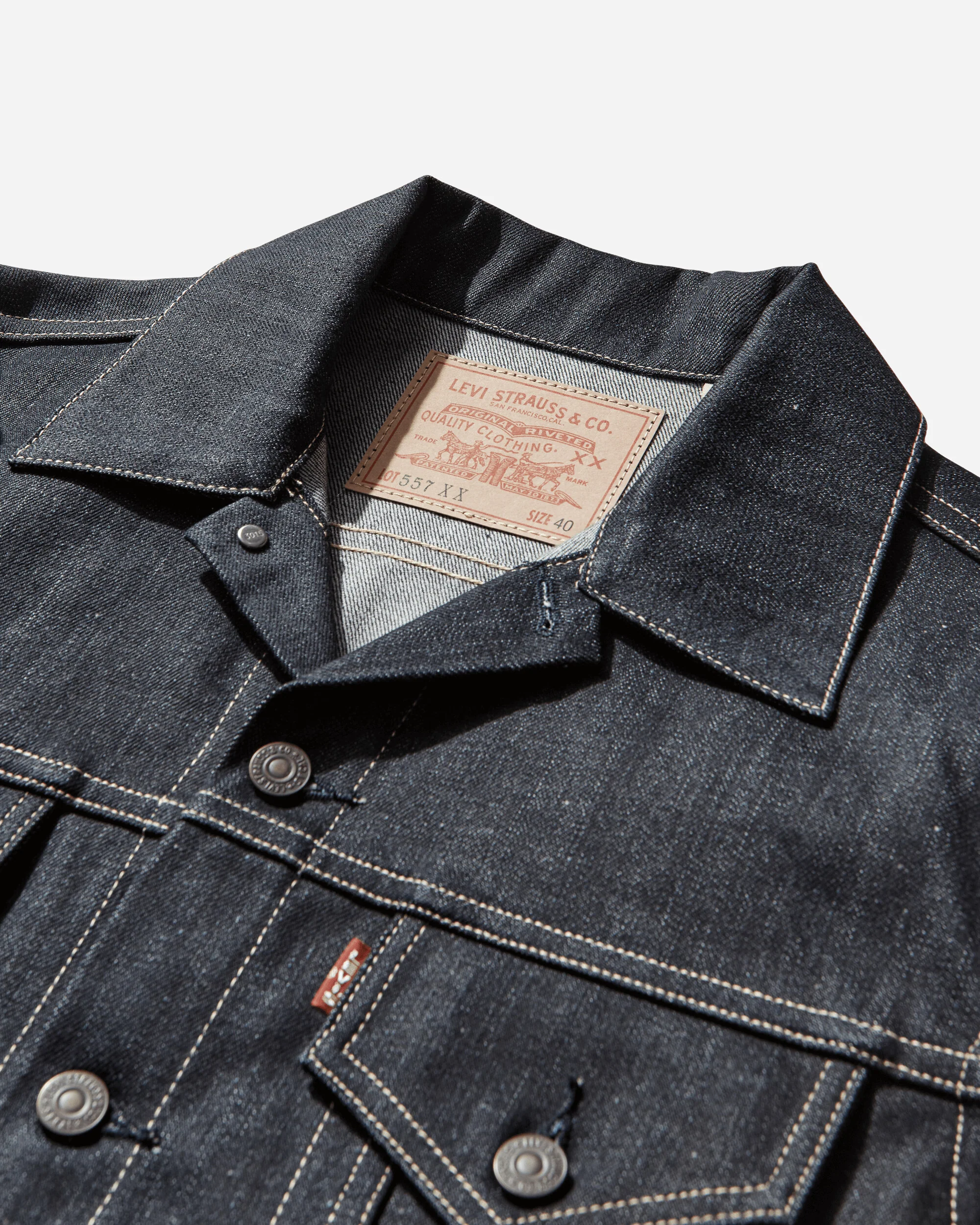 Men's 1961 Type III 557 Jacket Indigo - Image 3