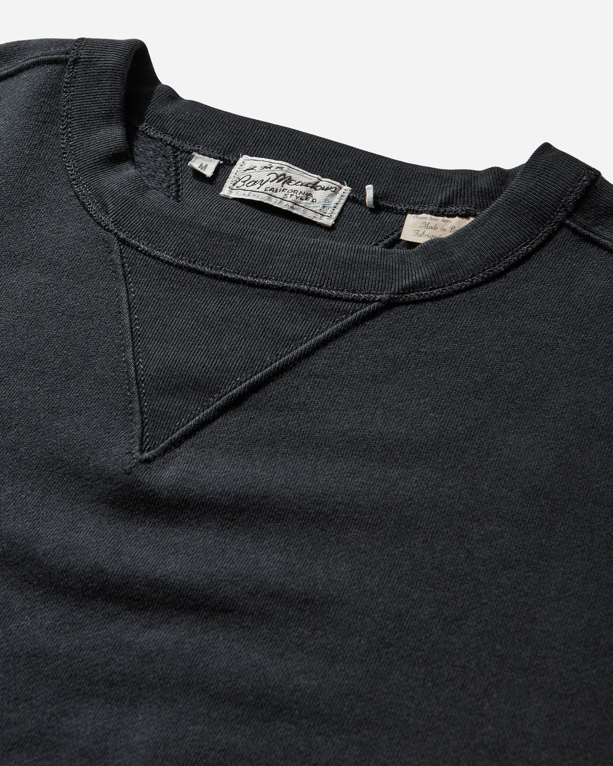 Men's Bay Meadows Crewneck Sweatshirt Jet Black - Image 3