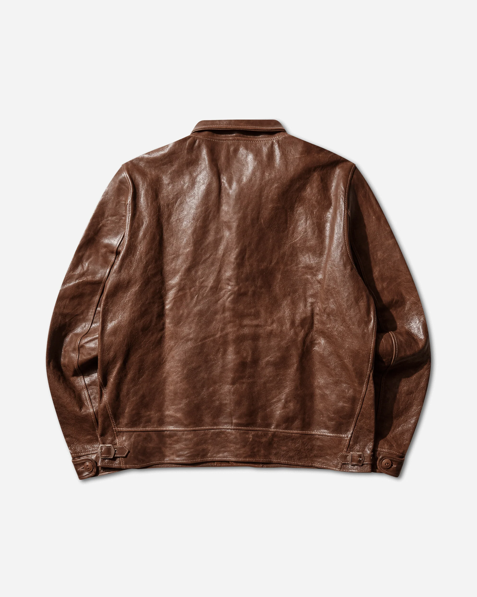 Men's Menlo Cossak Leather Jacket Neutral - Image 2