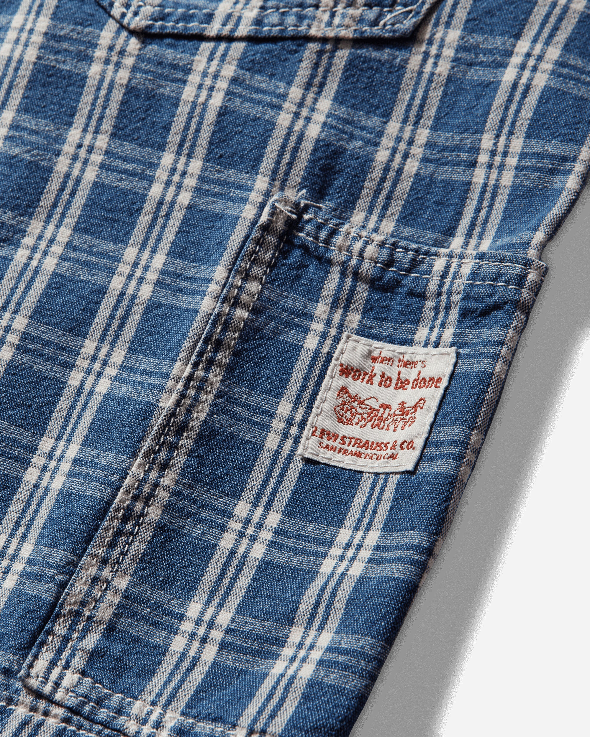 Men's Pull-On Work Shorts Blue - Image 3