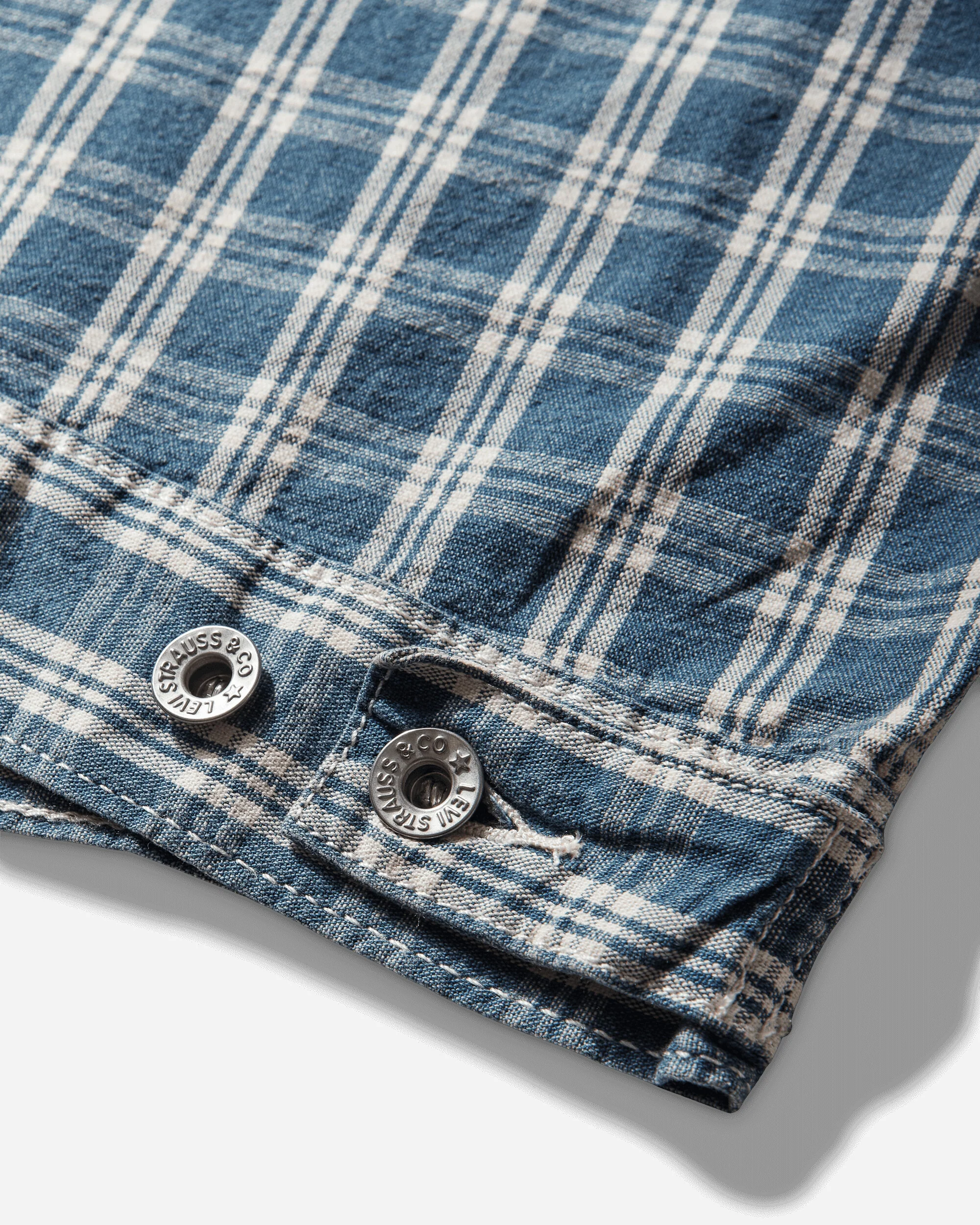 Men's Sunrise Trucker Jacket Blue - Image 3