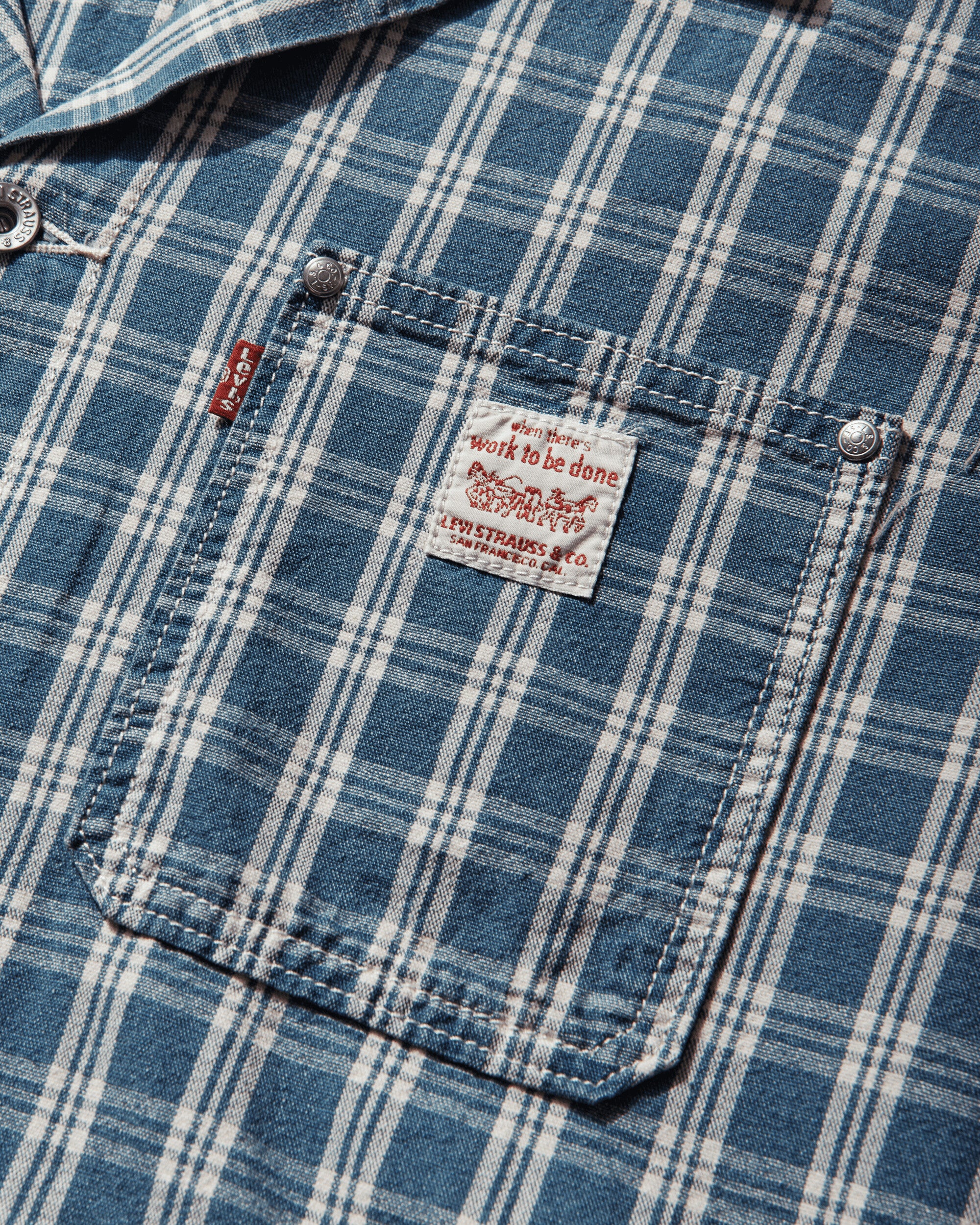 Men's Sunrise Trucker Jacket Blue - Image 4