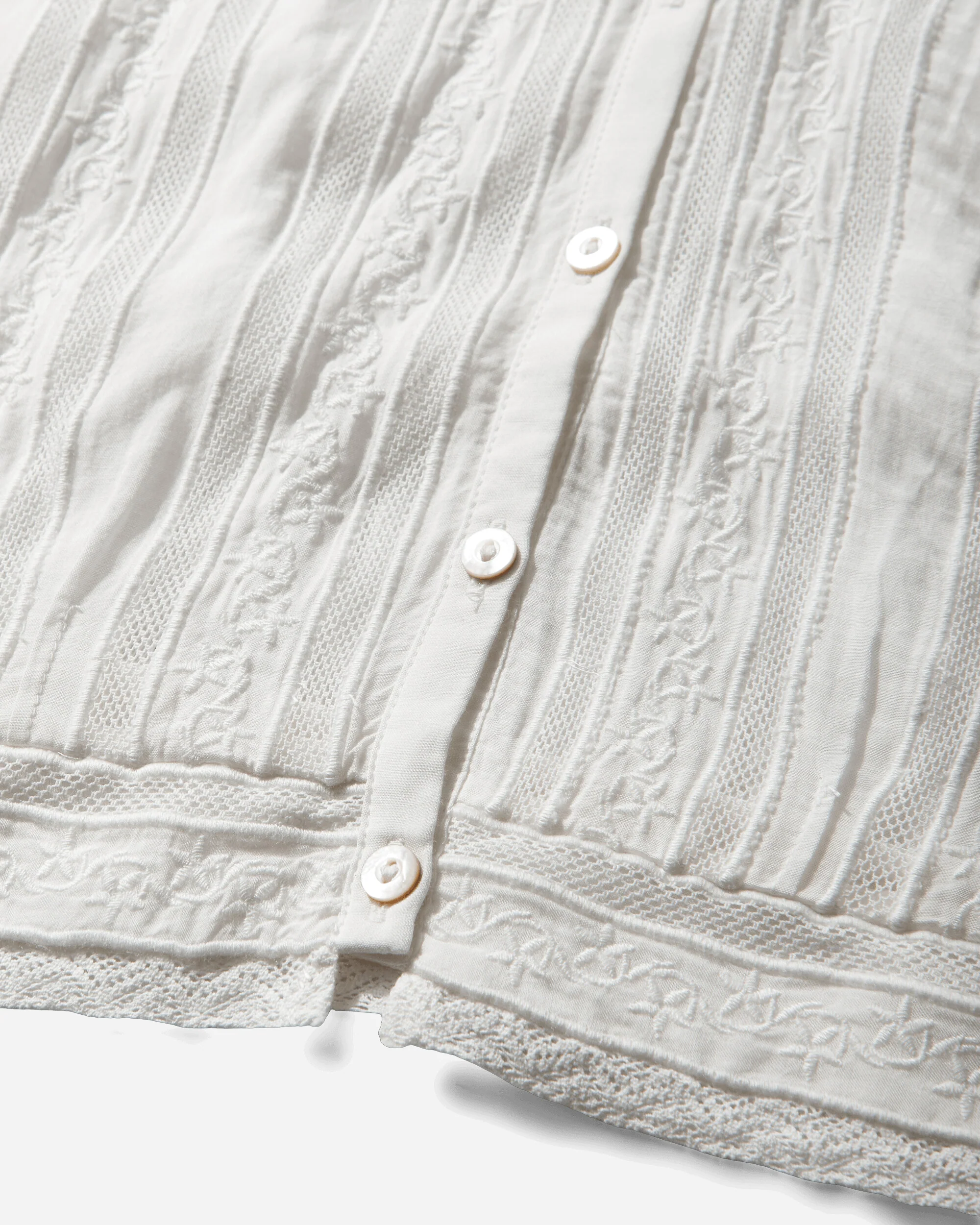 Women's Blue Tab Bandit Blouse White - Image 4
